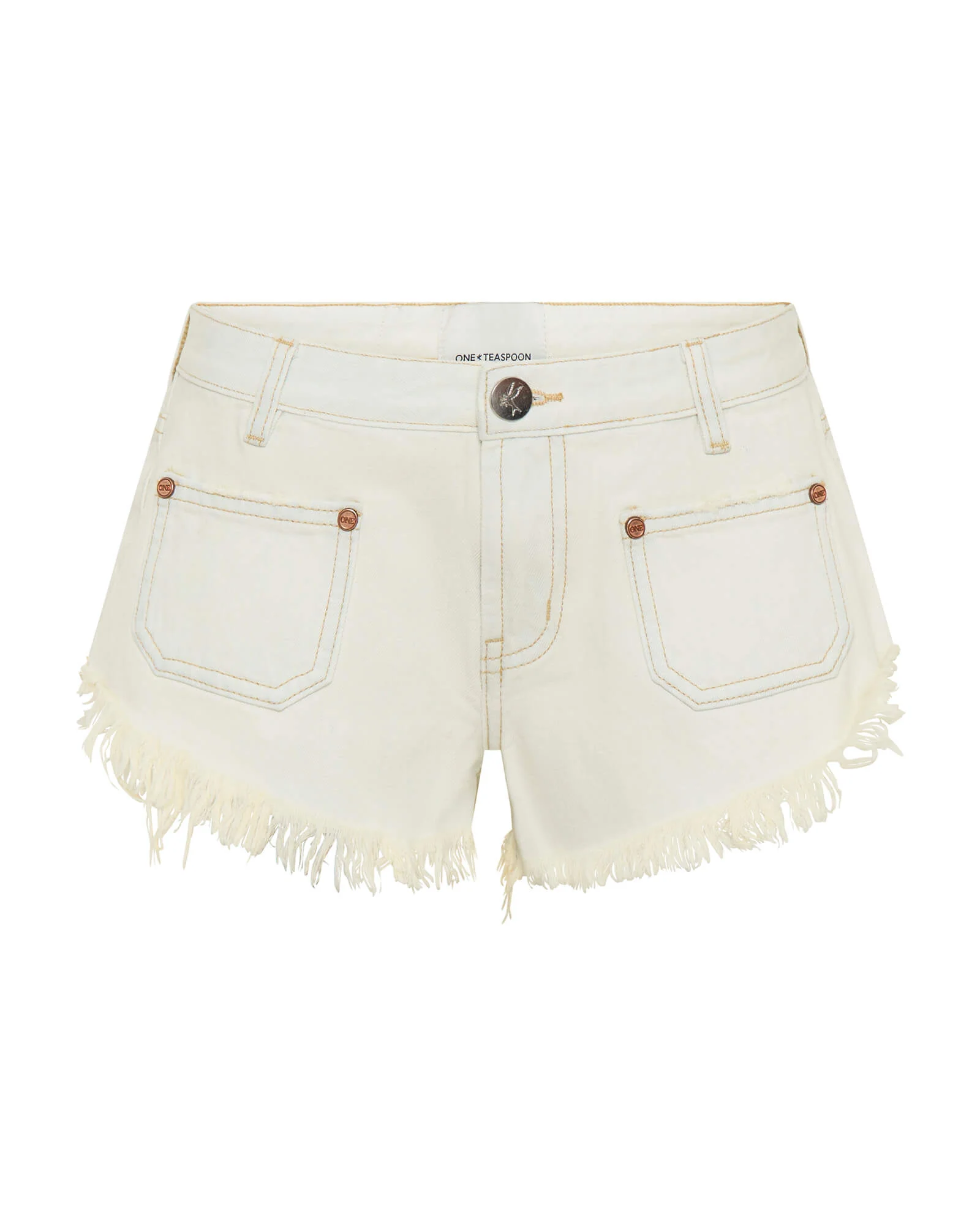 Retro Dukes Low Waist Mini Denim Shorts - Image 8
