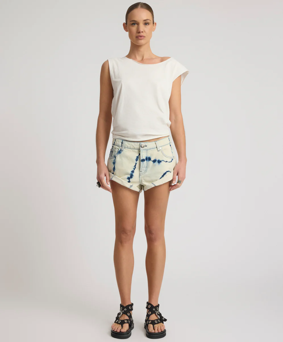 Revival Bandits Tie-Dye Low Waist Denim Shorts - Tie Dye Dreams - Image 10