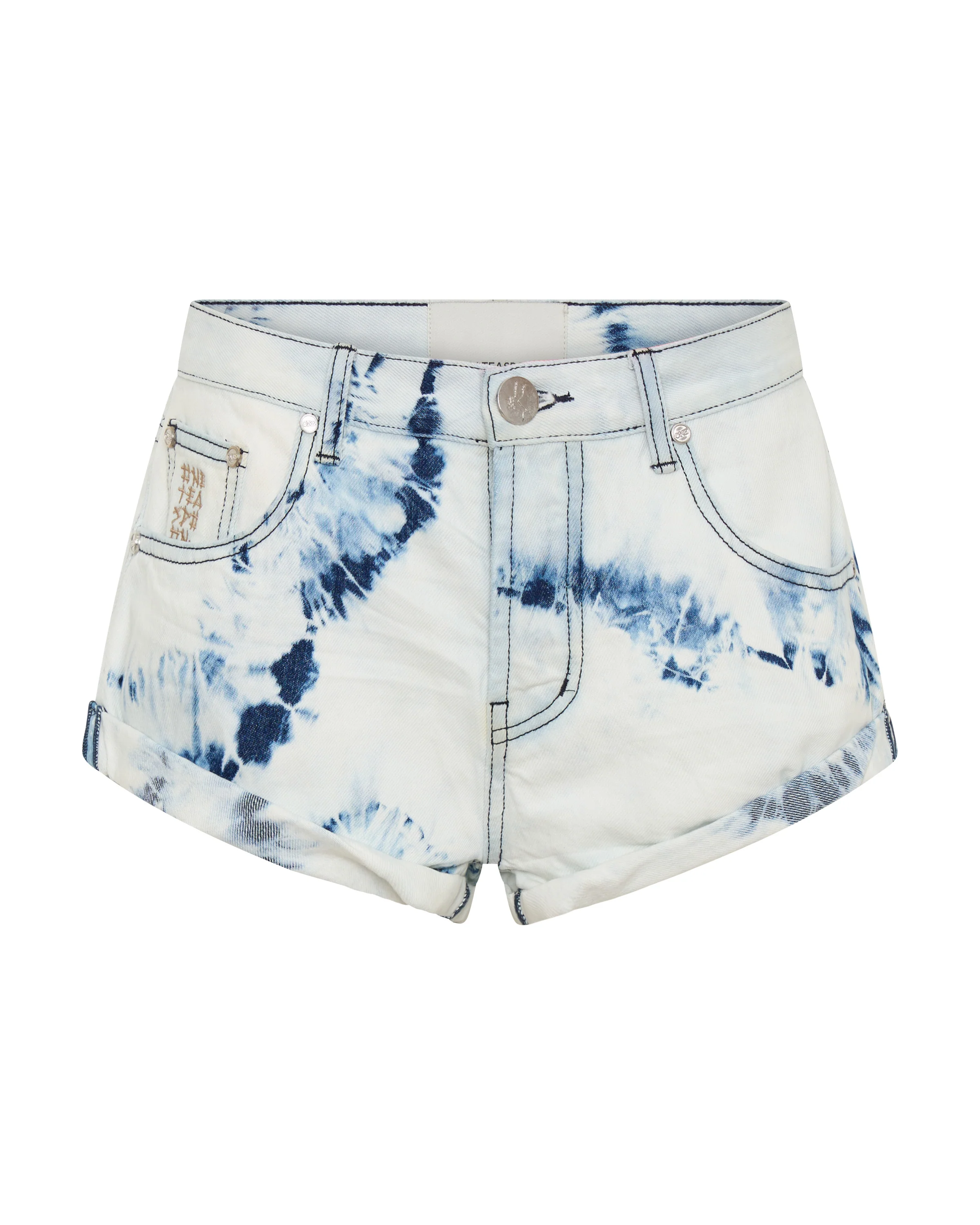 Revival Bandits Tie-Dye Low Waist Denim Shorts - Tie Dye Dreams - Image 11