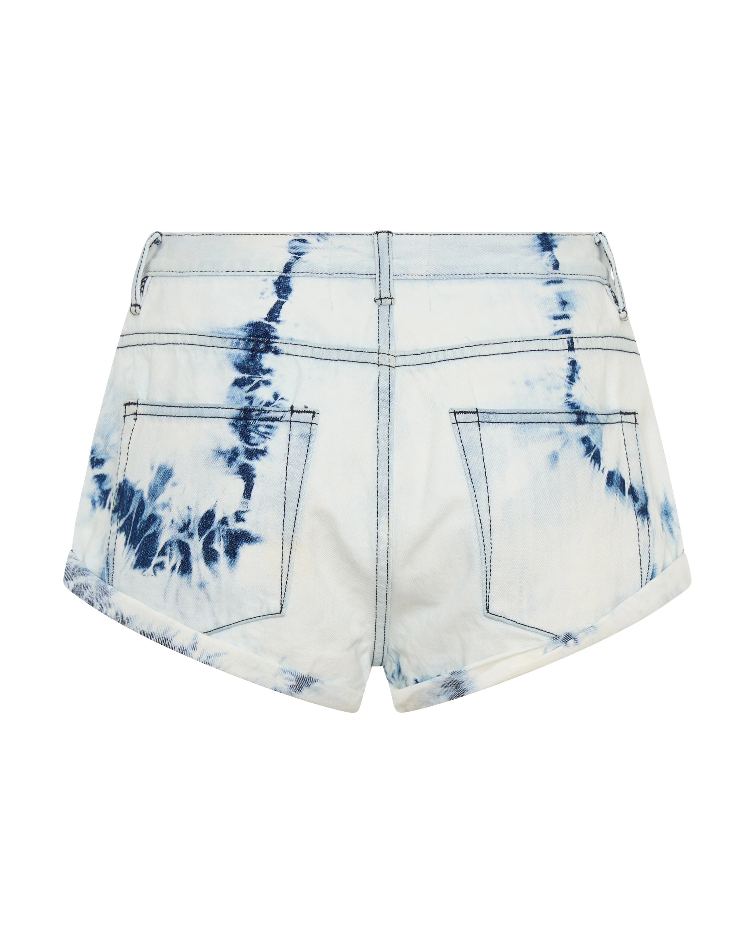 Revival Bandits Tie-Dye Low Waist Denim Shorts - Tie Dye Dreams - Image 12