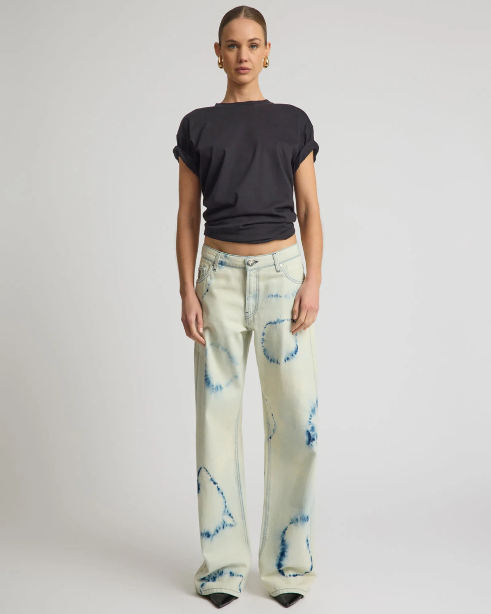 Revival Tie-Dye Lowriders Low Waist Wide Leg Denim - Tie Dye Dreams - Image 3