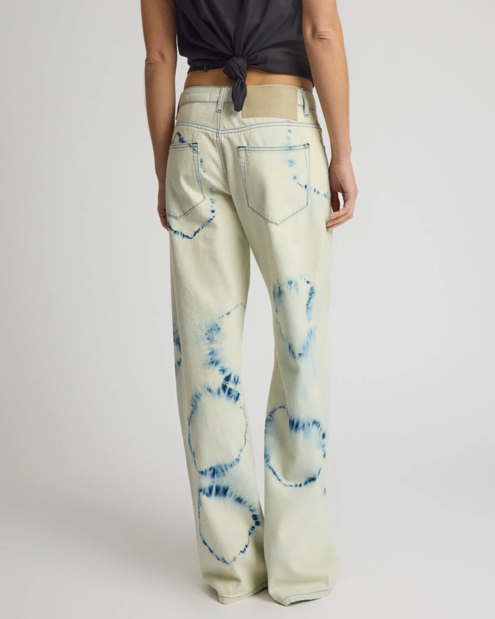 Revival Tie-Dye Lowriders Low Waist Wide Leg Denim - Tie Dye Dreams - Image 6