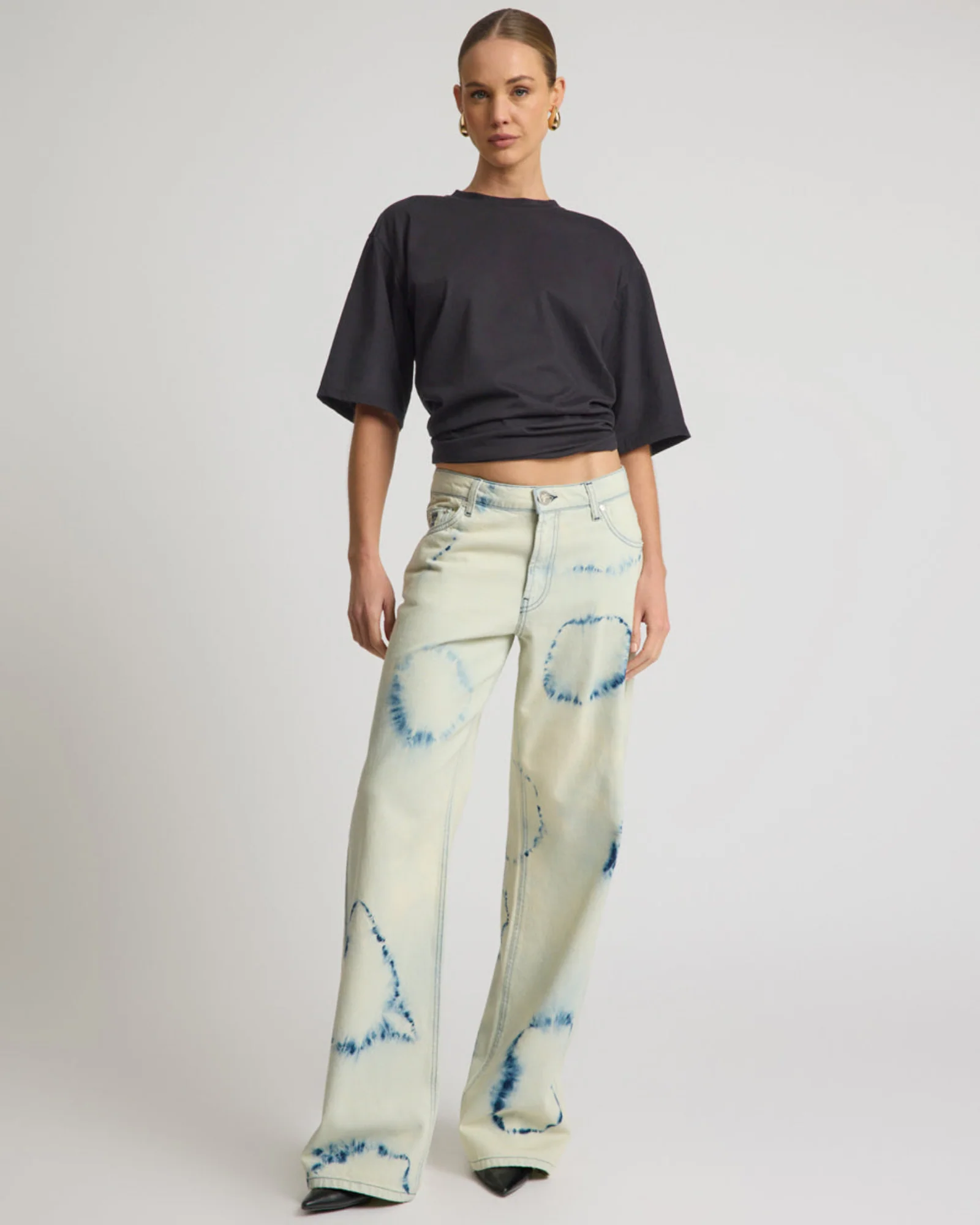 Revival Tie-Dye Lowriders Low Waist Wide Leg Denim - Tie Dye Dreams - Image 9