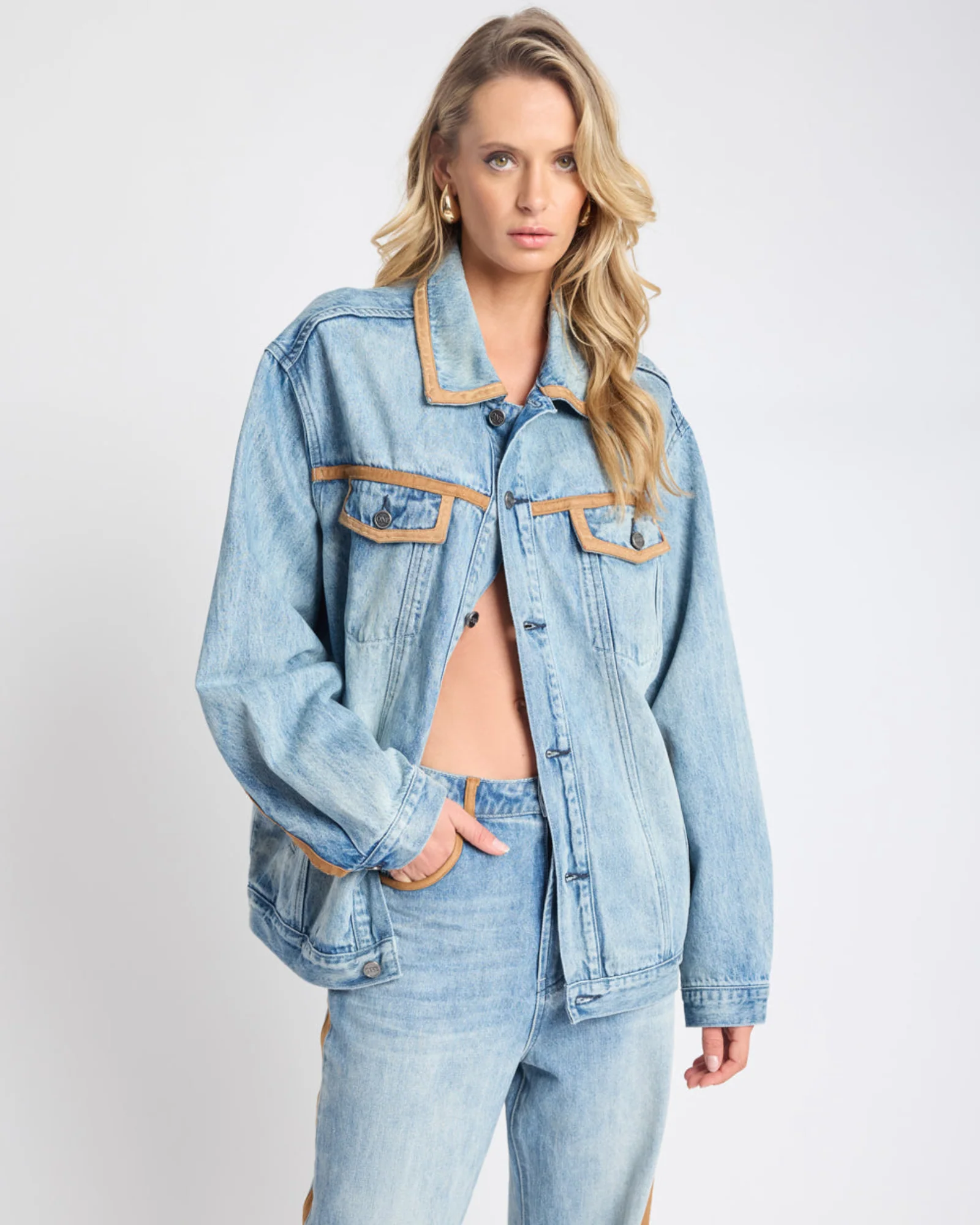 Rodeo Queen Boyfriend Denim Jacket - Salty Dog - Image 4