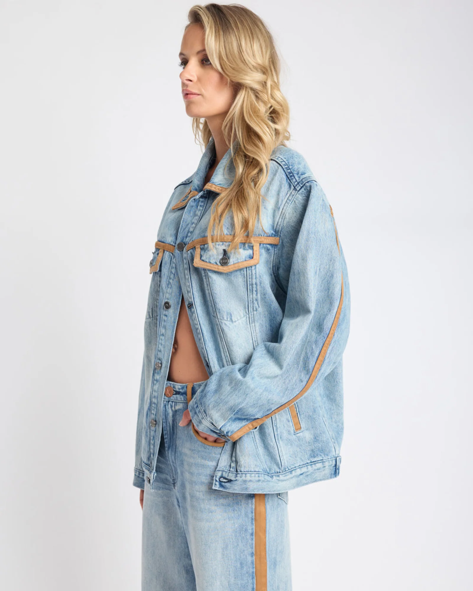 Rodeo Queen Boyfriend Denim Jacket - Salty Dog - Image 6