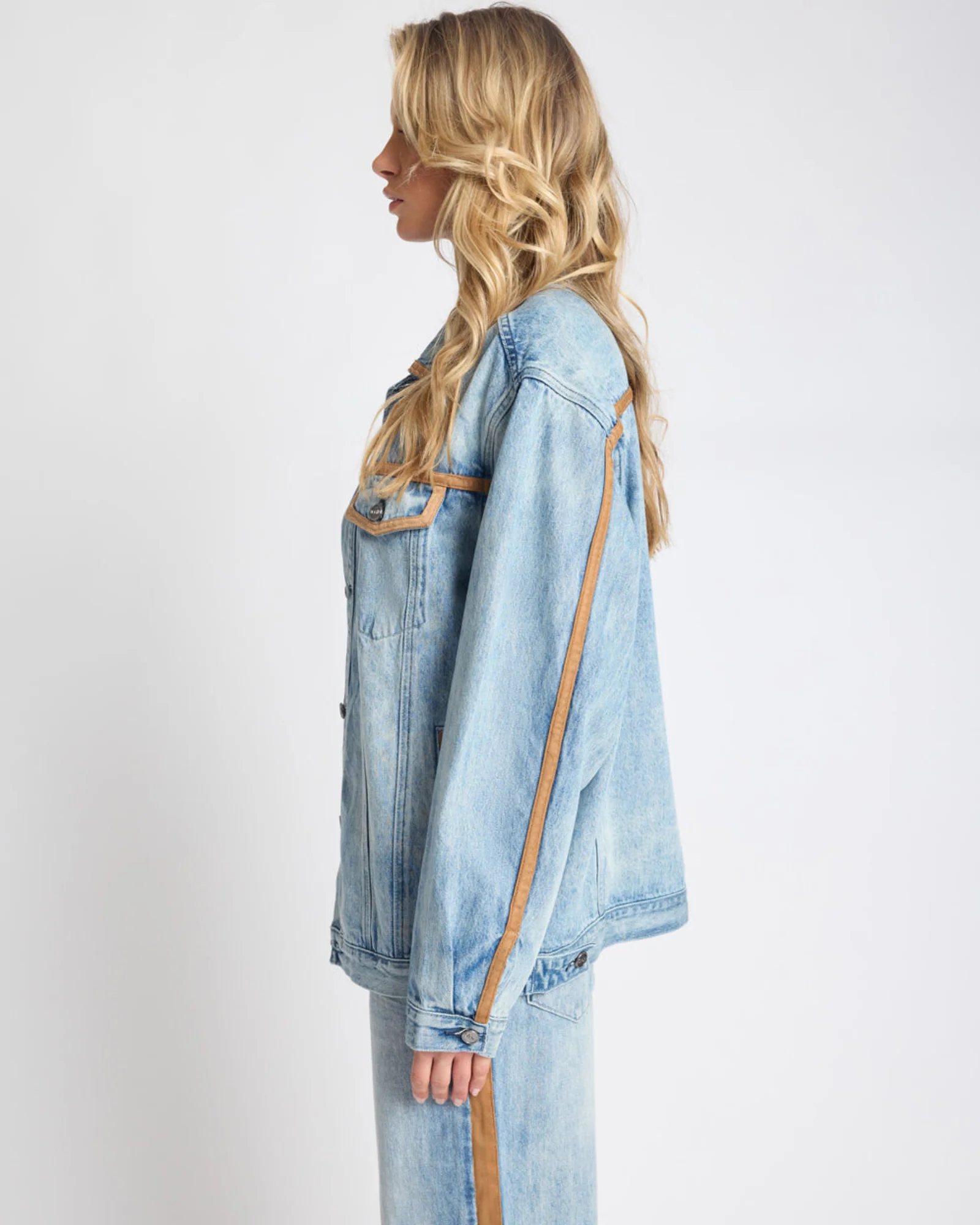 Rodeo Queen Boyfriend Denim Jacket - Salty Dog - Image 7