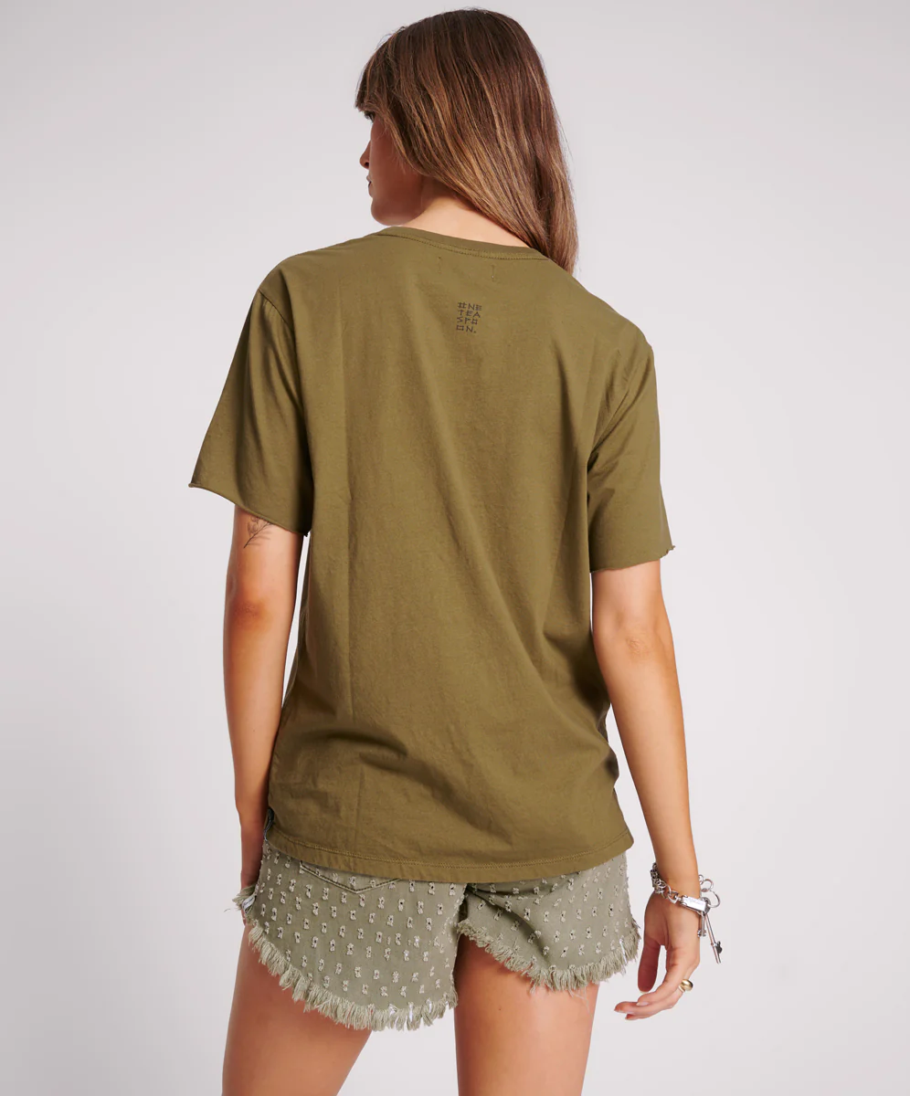 Roll Like Thunder Boyfriend Tee - Khaki - Image 3