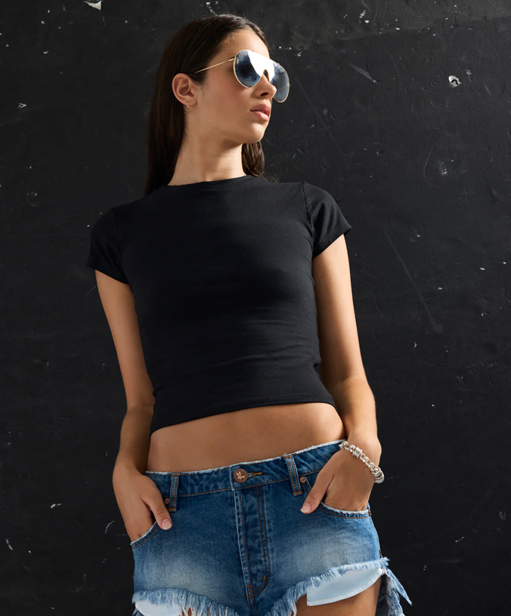 Rollers Low Waist Denim Shorts - Pacifica Blue - Image 10