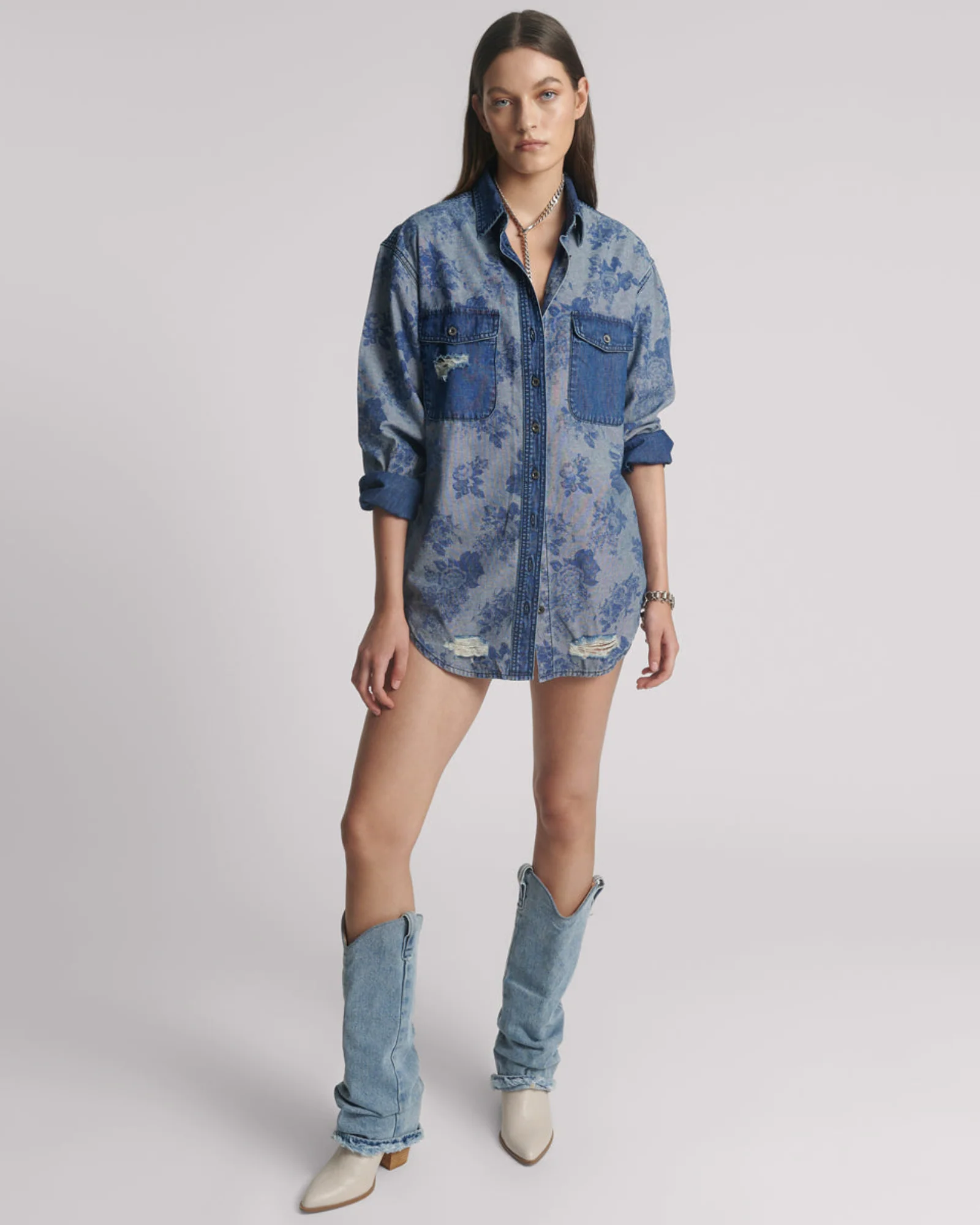 Everyday Denim Shirt - Rosewood - Image 5
