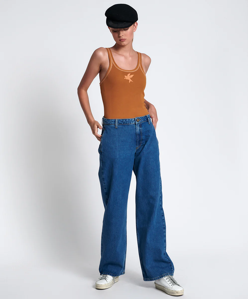 ROSEWOOD RYDERS MID WAIST WIDE LEG JEAN - Image 2