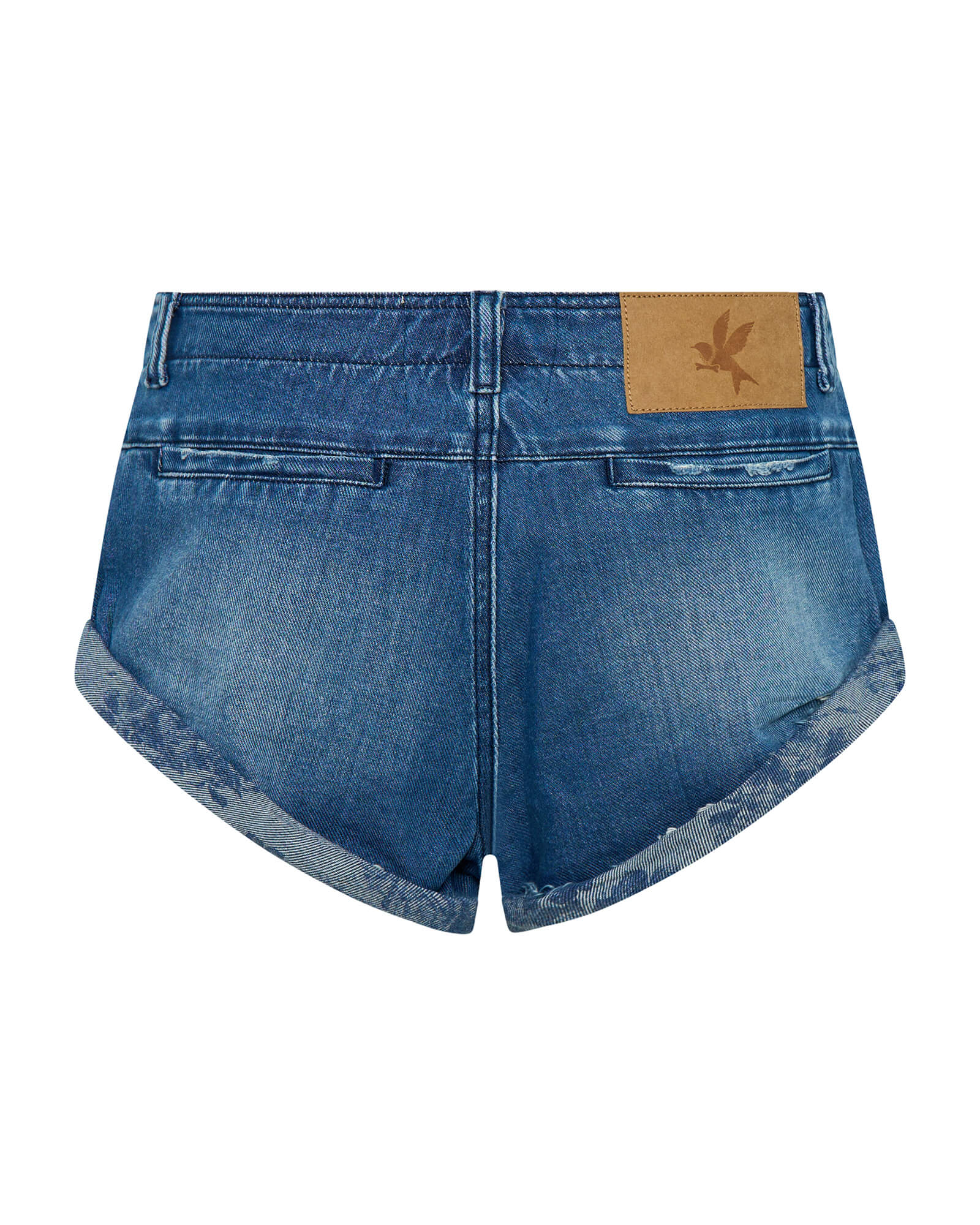Sailors Low Waist Denim Shorts - Rosewood - Image 9
