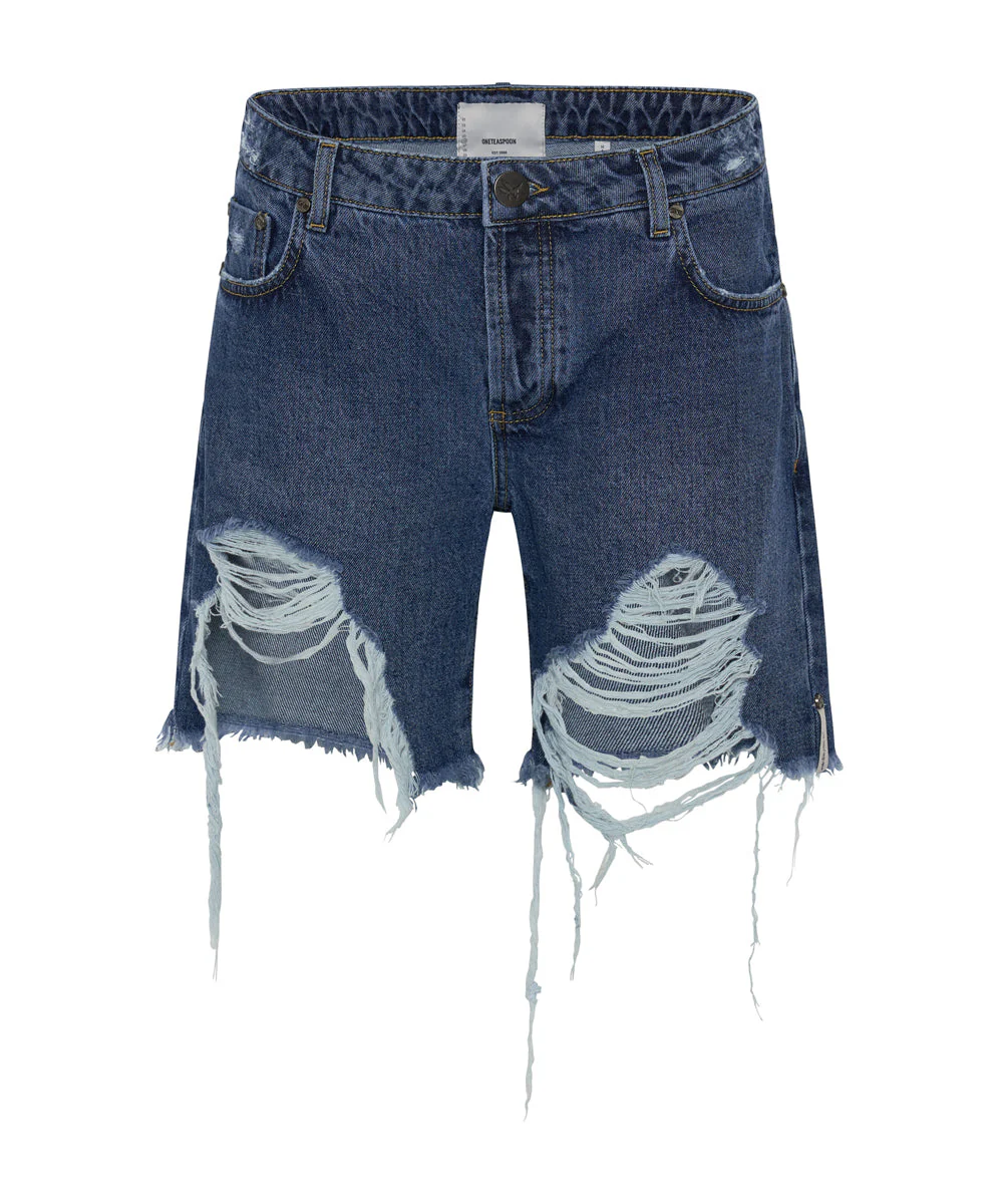 Stevies Low Waist Waist Long Length Boyfriend Denim Shorts - Rosewood - Image 6