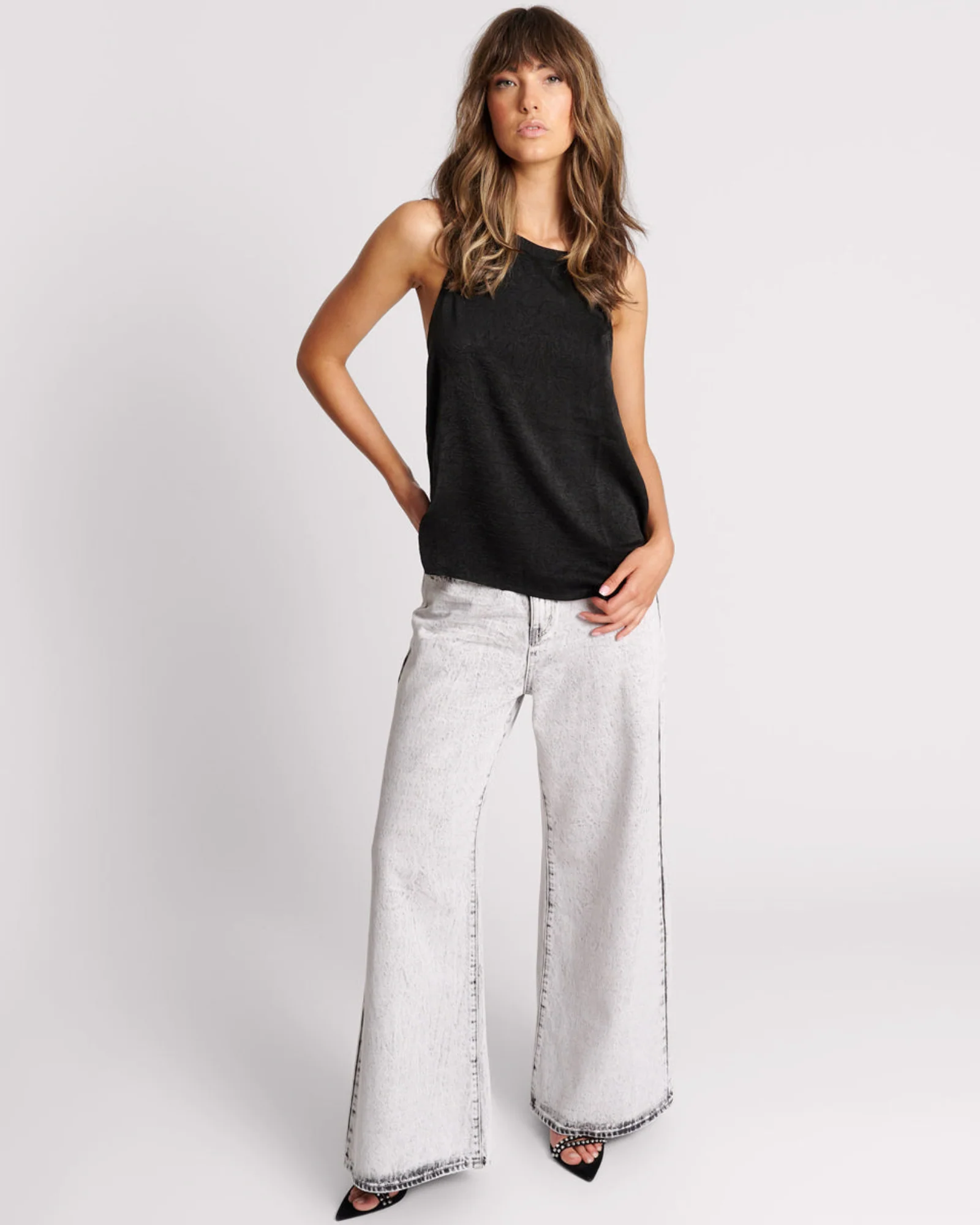 Roxie Embellished Backless Top - Black - Image 5