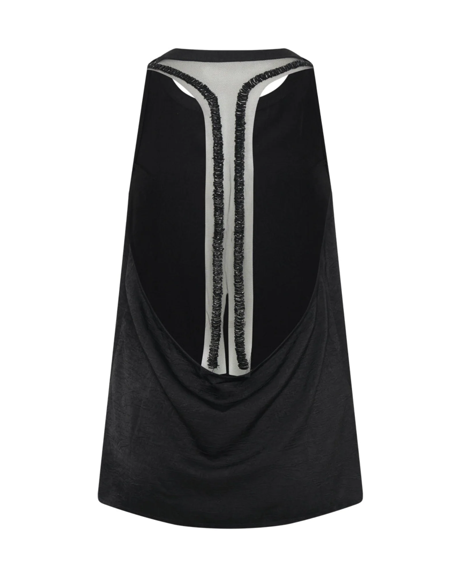 Roxie Embellished Backless Top - Black - Image 7