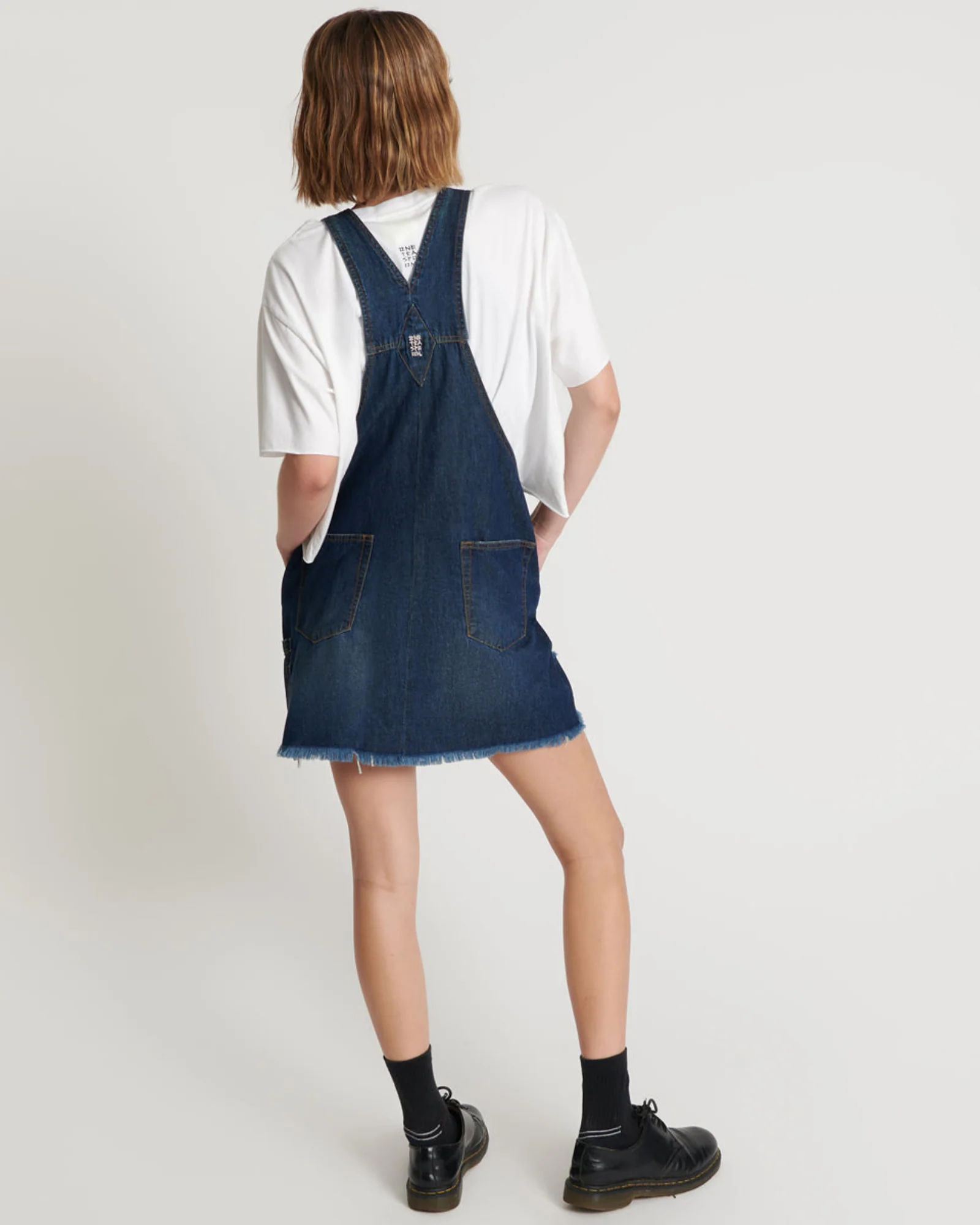 Stanton St Denim Mini Pini Dress - Royal Blue - Image 3