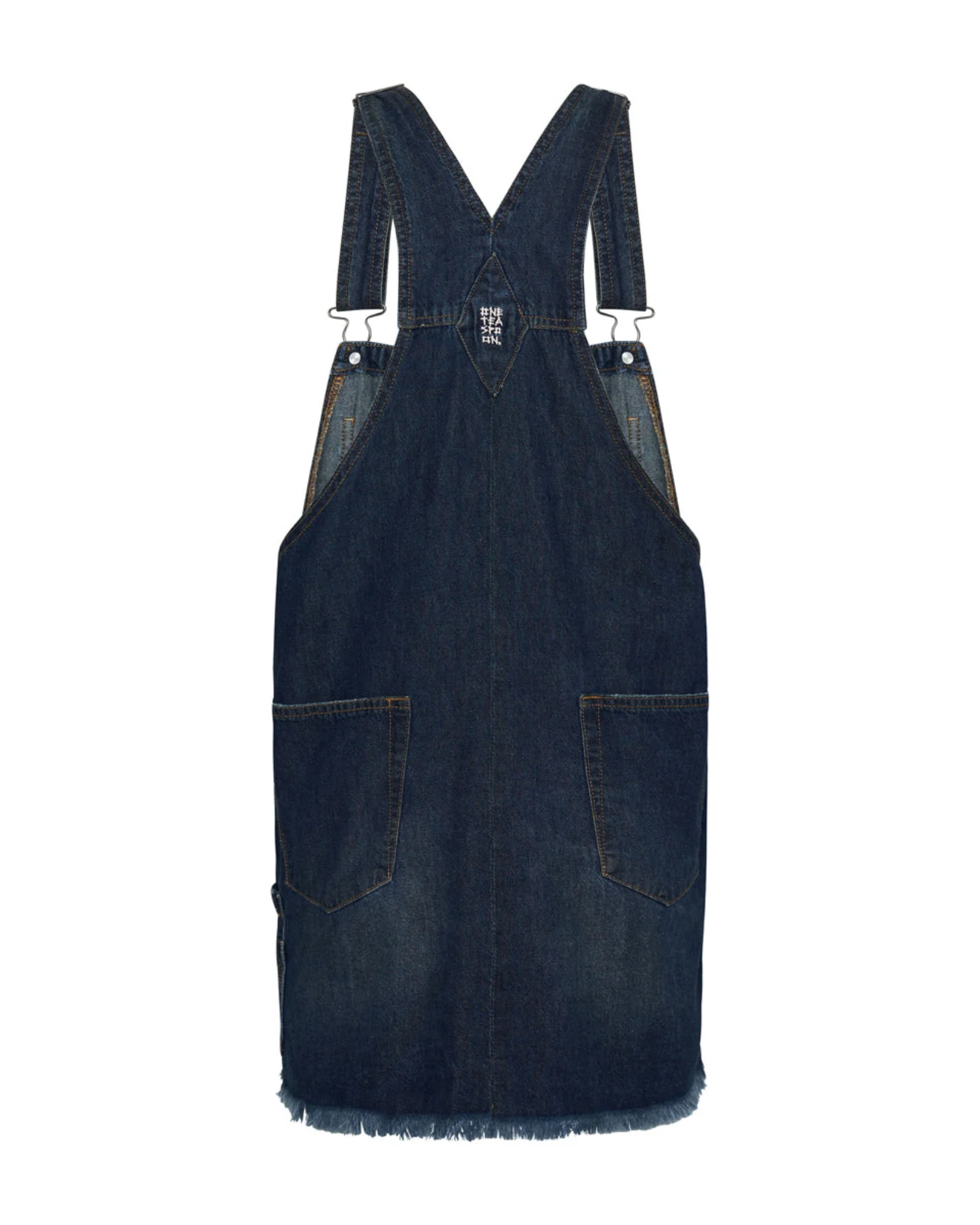 Stanton St Denim Mini Pini Dress - Royal Blue - Image 7
