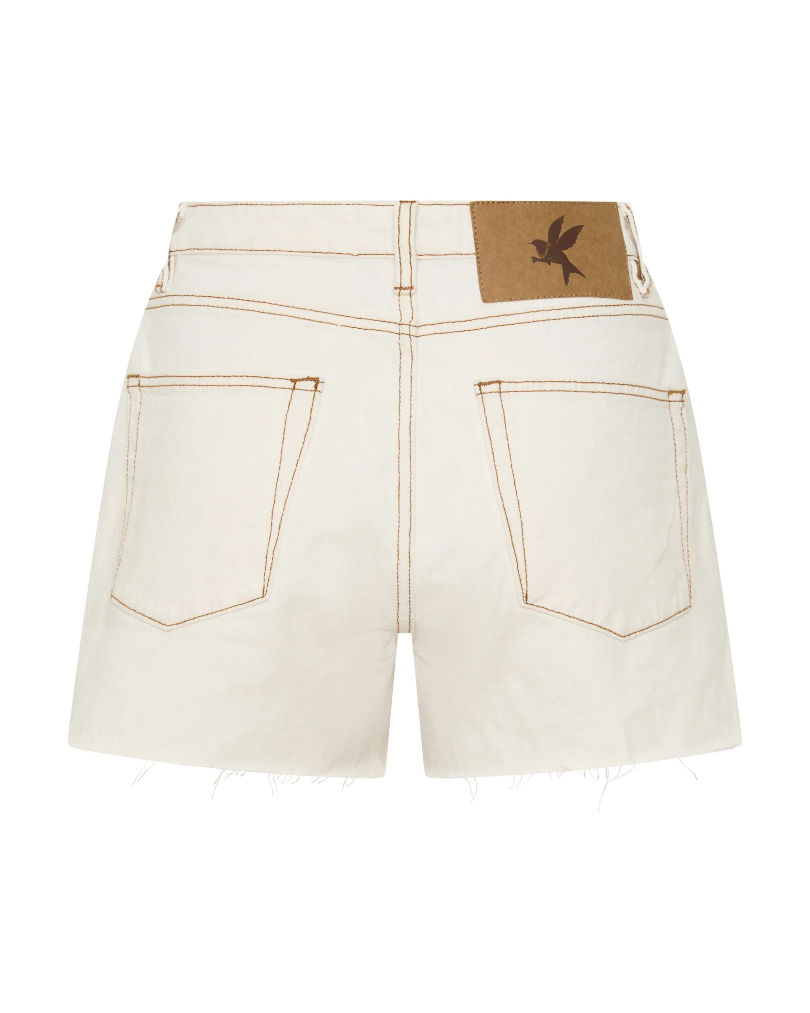 Rustlers High Waist Denim Shorts - White Beauty - Image 11