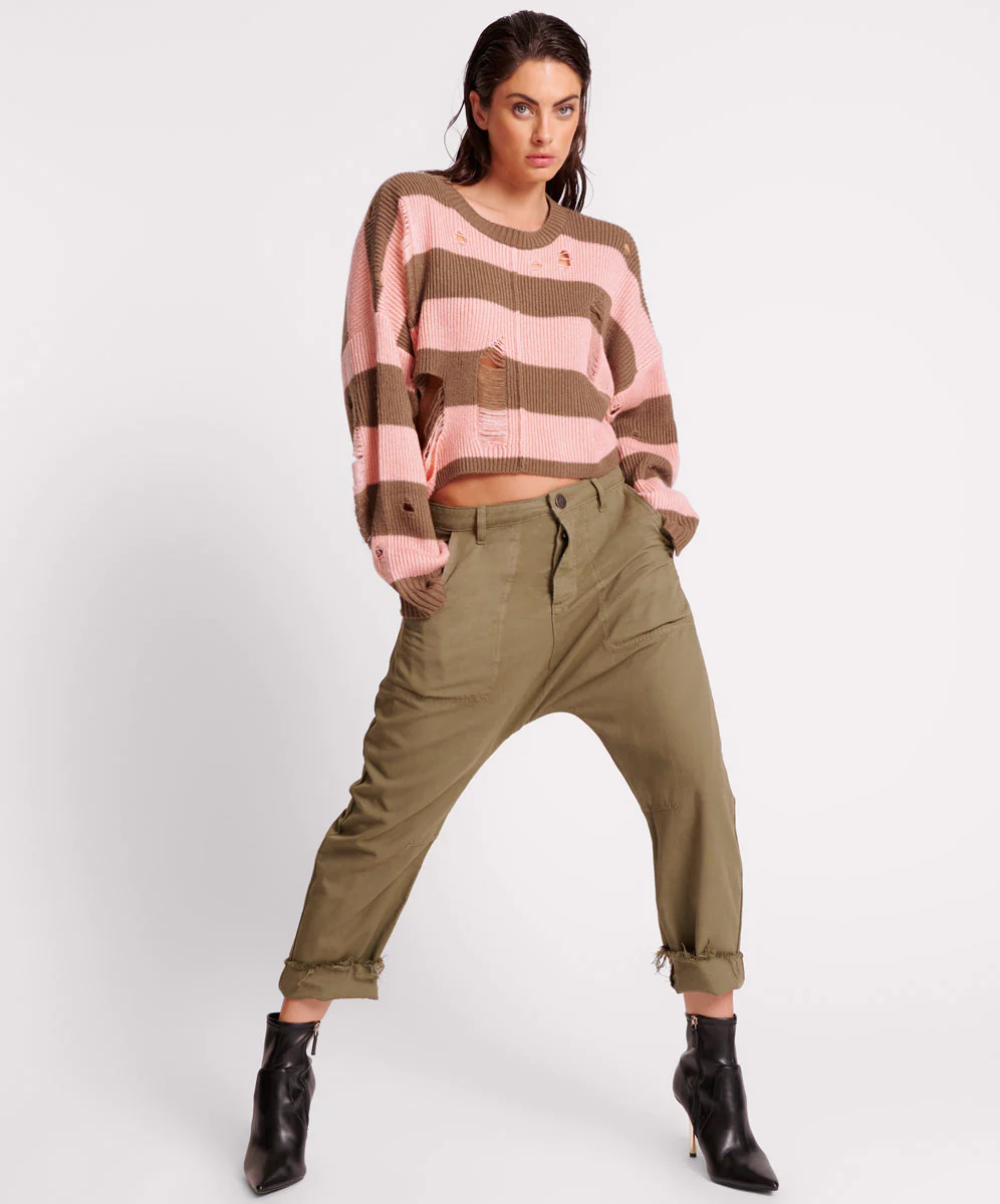 SAFARI SINNERS LOW WAIST TAPERED PANT