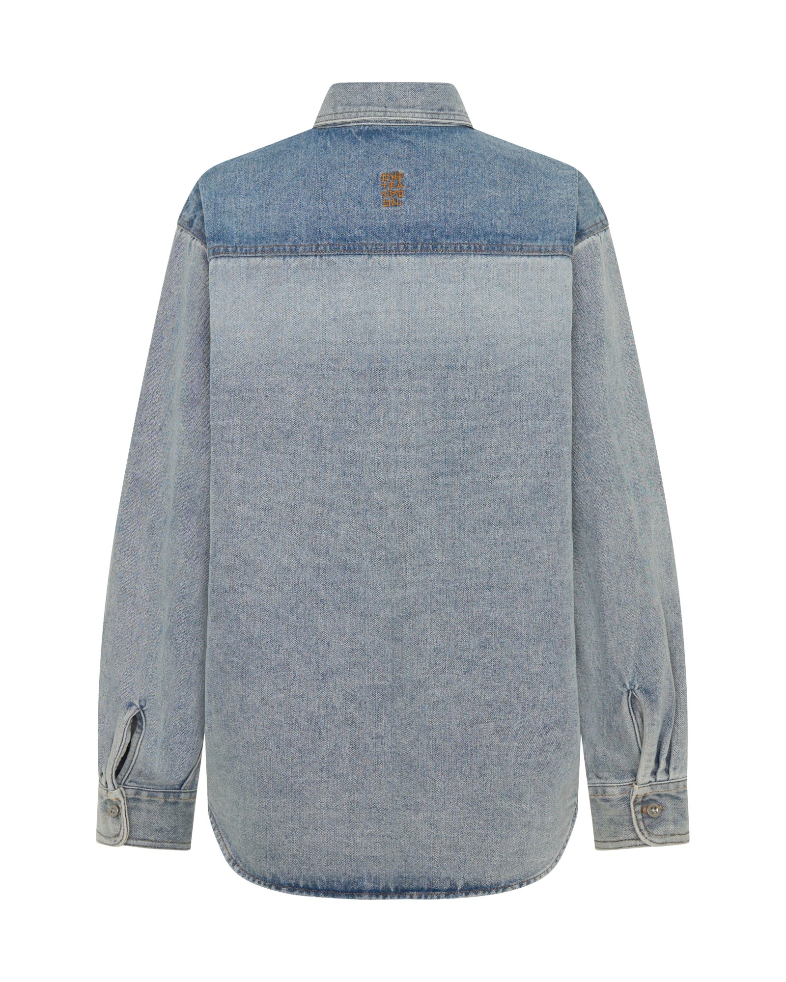 Saint Tropez Everyday Denim Shacket - Hendrixe Blue - Image 11