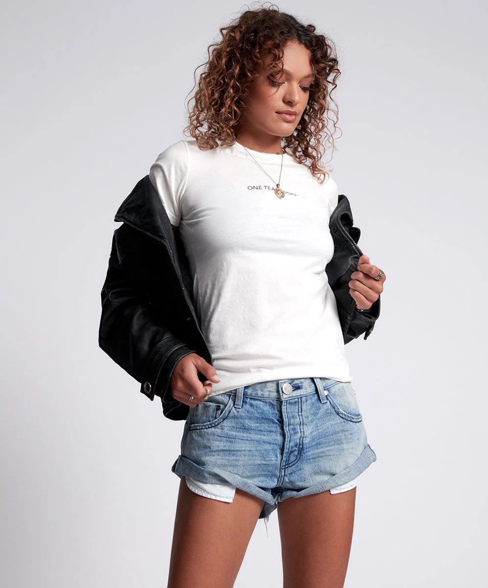 Bandits Low Waist Denim Shorts - Archived Salty Dog Blue
