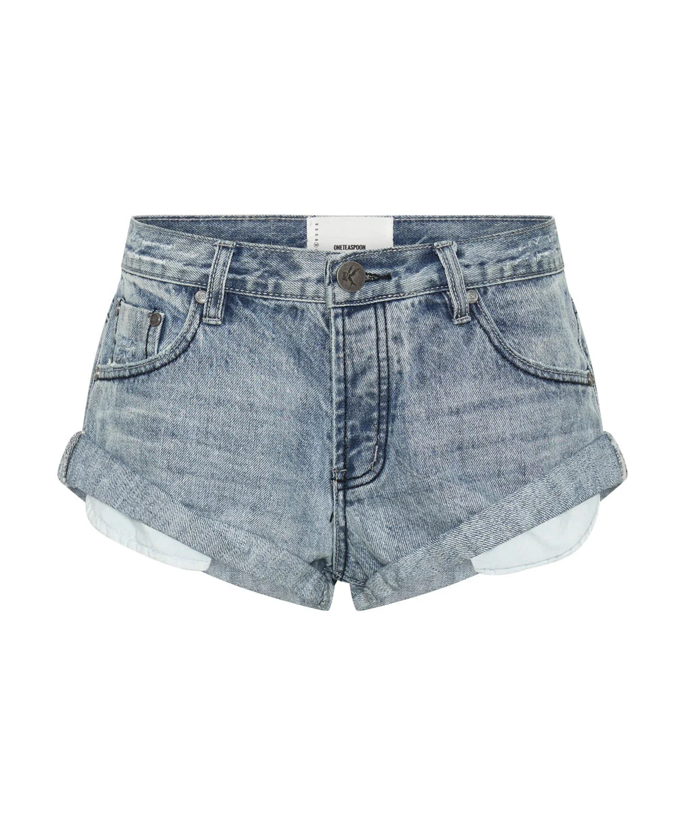 Bandits Low Waist Denim Shorts - Archived Salty Dog Blue - Image 10