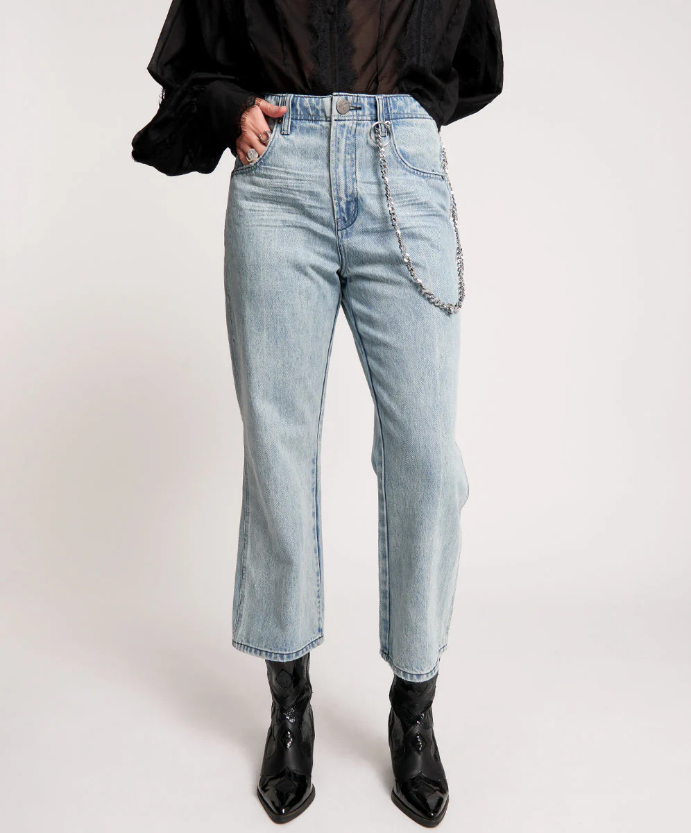 Nomad Mid Waist Vintage Fit Denim Jeans - Salty Dog - Image 3