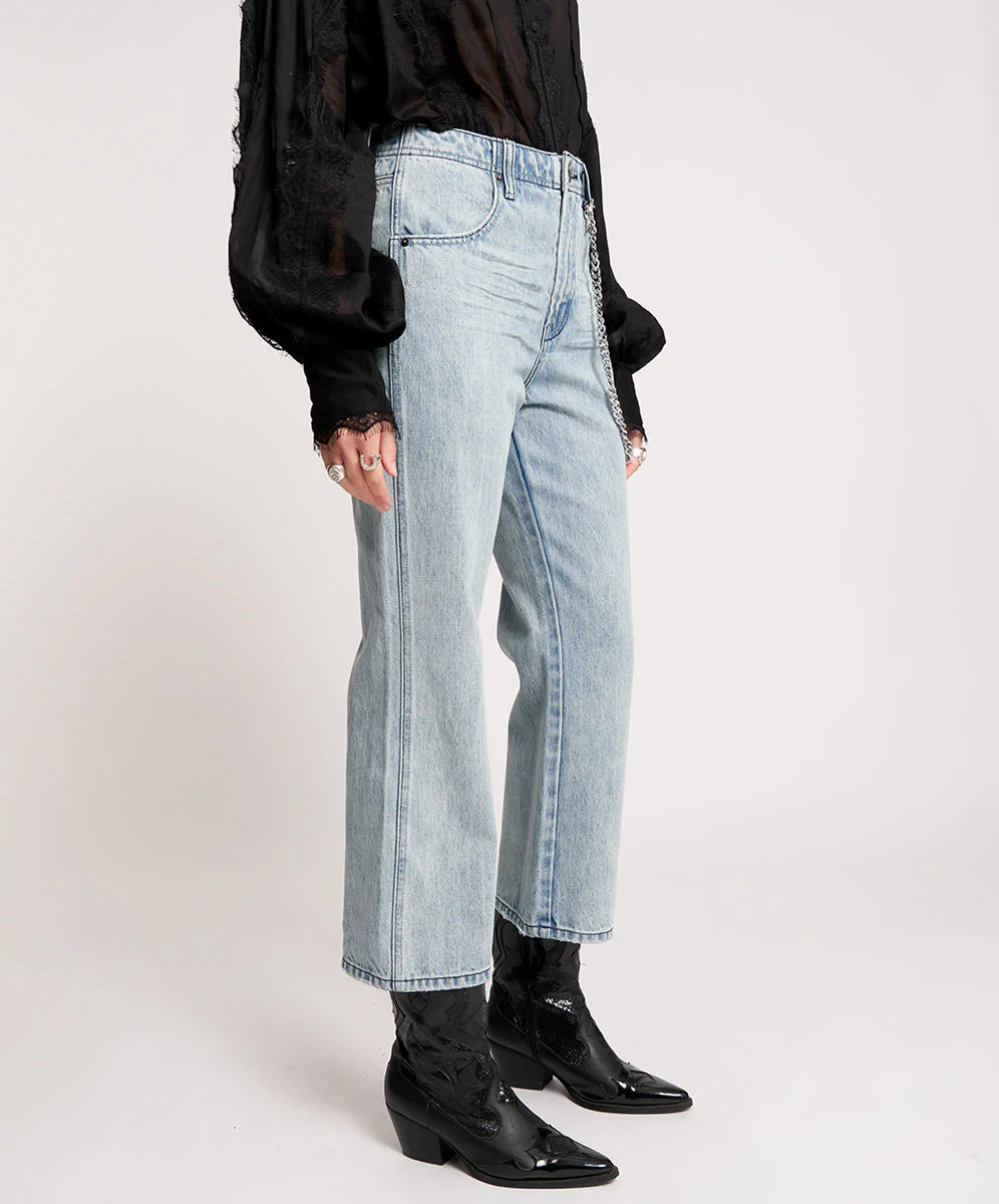 Nomad Mid Waist Vintage Fit Denim Jeans - Salty Dog - Image 4