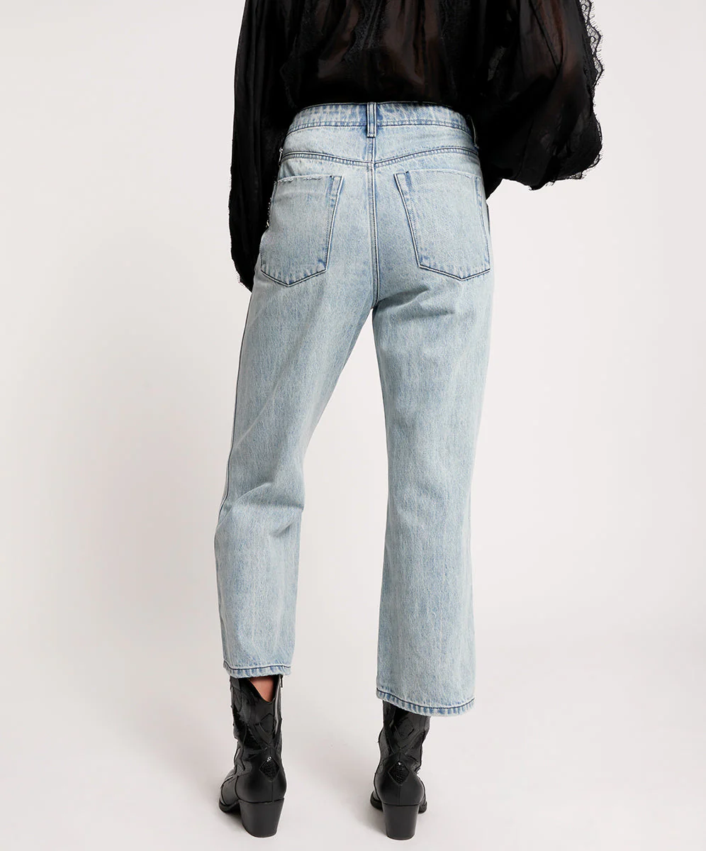 Nomad Mid Waist Vintage Fit Denim Jeans - Salty Dog - Image 5