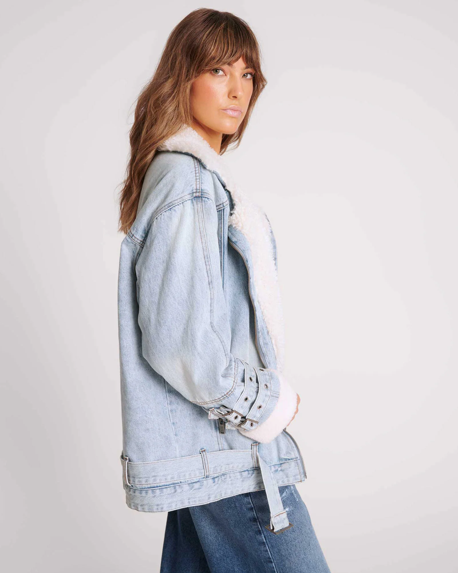 Aviator Denim Jacket - Salty Dog Blue - Image 4