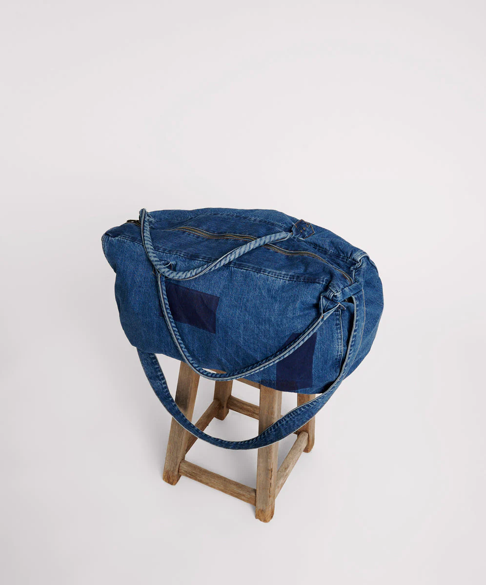 Denim Overnighter Duffle Bag - Salty Sailor Blue - Image 4