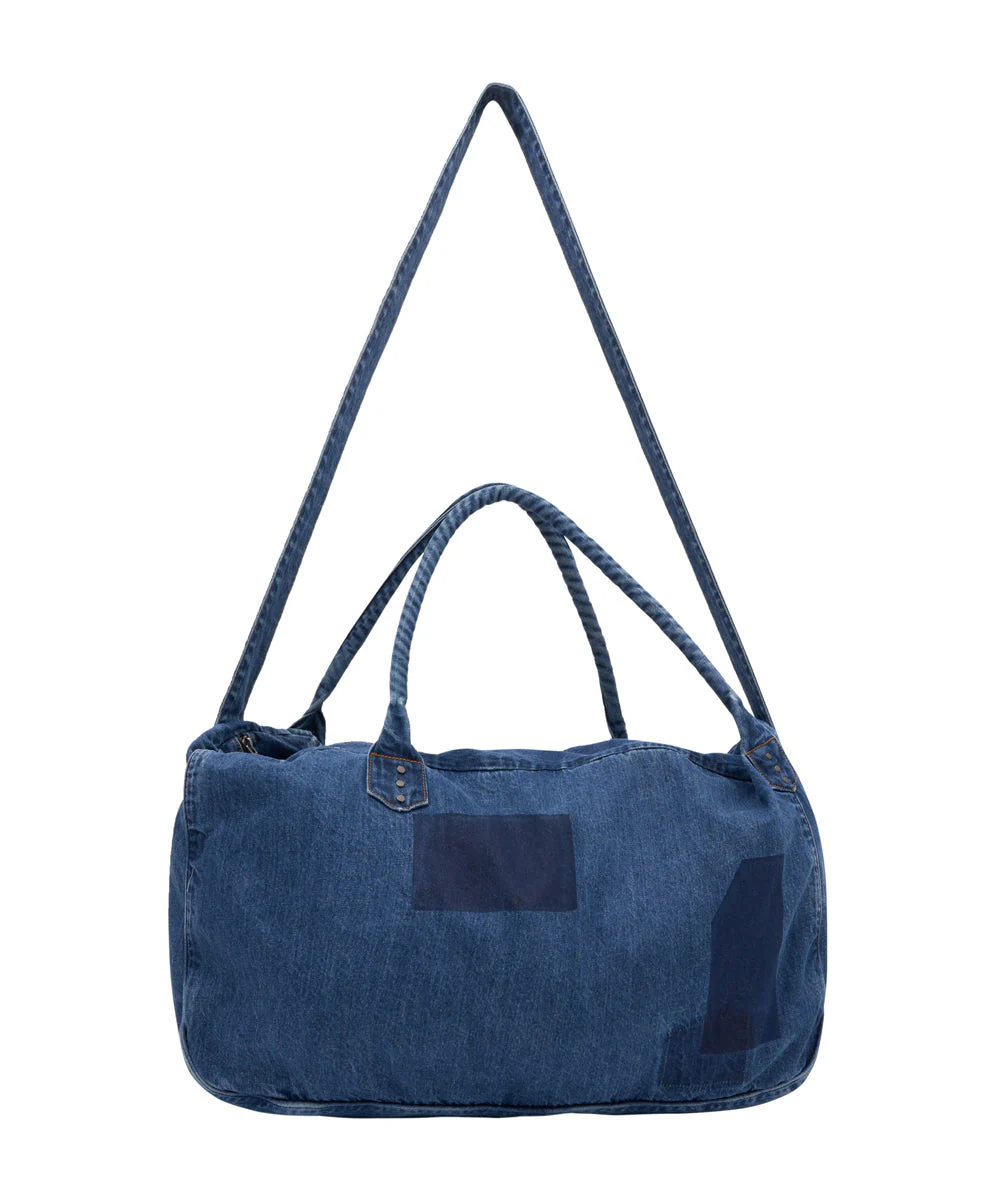 Denim Overnighter Duffle Bag - Salty Sailor Blue - Image 9