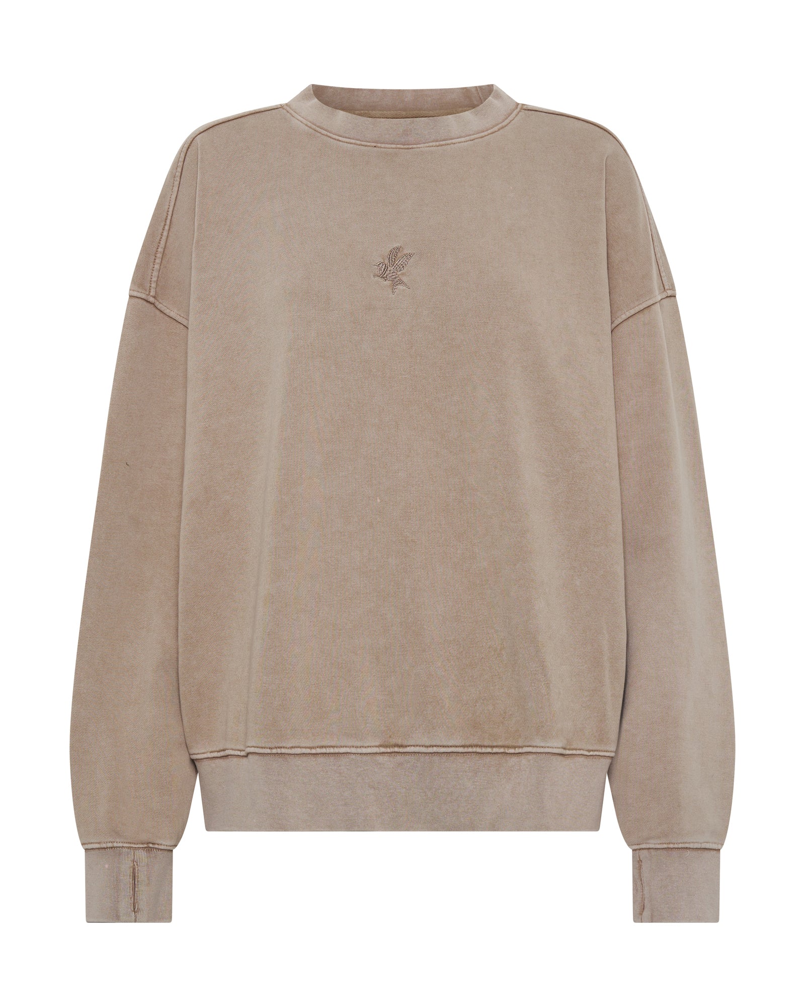 Bower Bird Retro Crew Sweater - Sand - Image 6