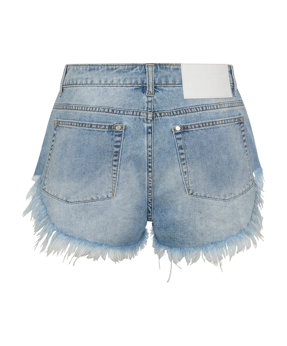 Rollers Low Waist Denim Shorts - Santa Cruz Blue - Image 11