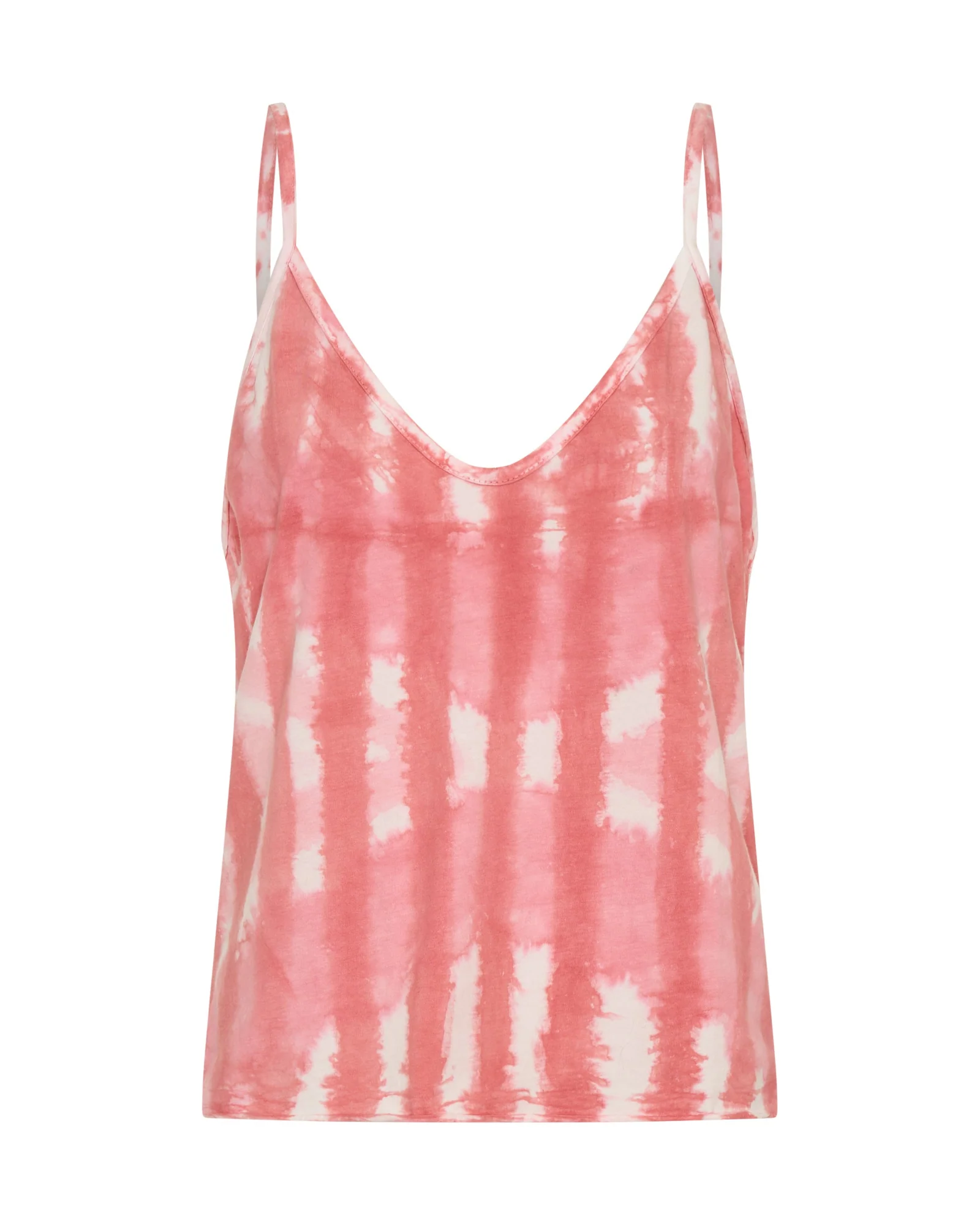 Santorini Deep V Front Cotton Singlet - Pink - Image 10