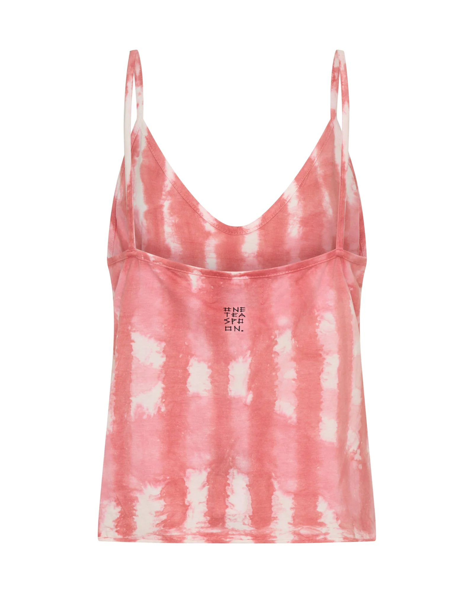 Santorini Deep V Front Cotton Singlet - Pink - Image 11