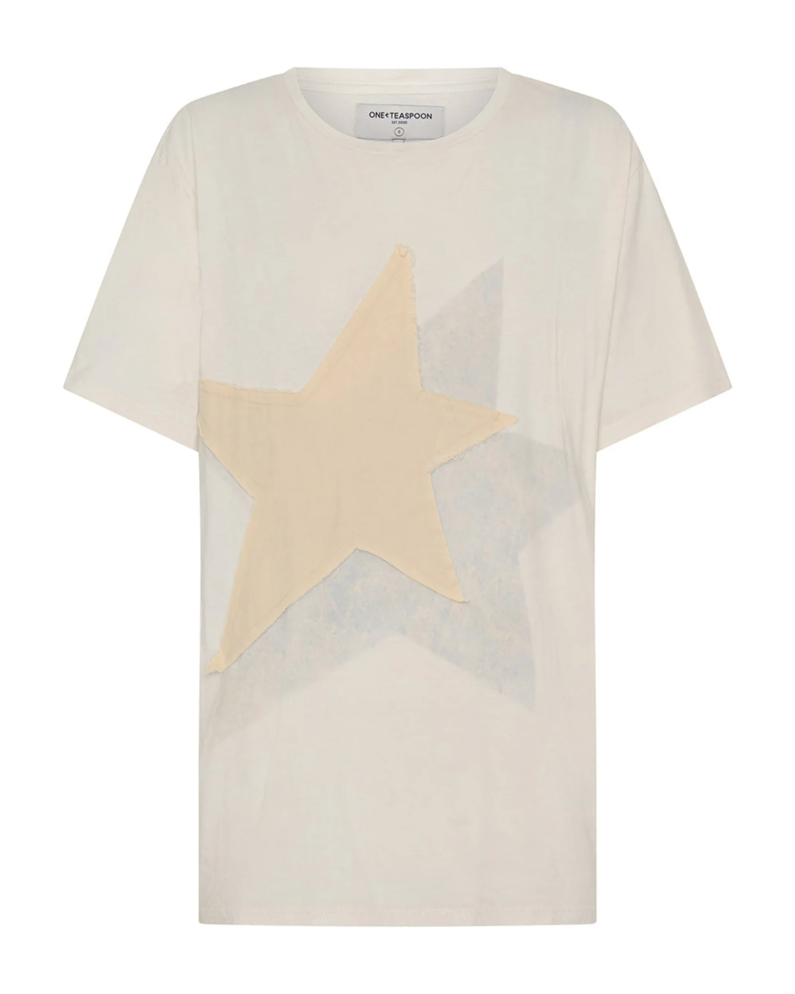Shadow Star Boyfriend Tee - Cream - Image 9