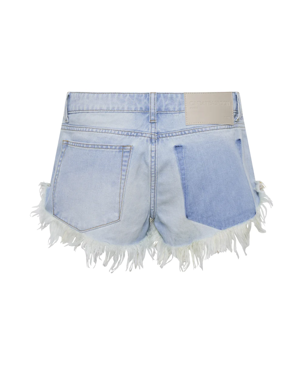 SKYBLUE DUKES LOW WAIST DENIM SHORT - Image 9