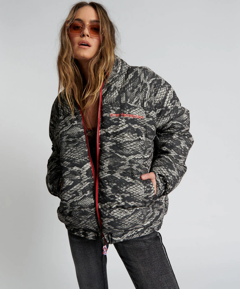 Dirtee Love Puffa Jacket - Night Snake - Image 2