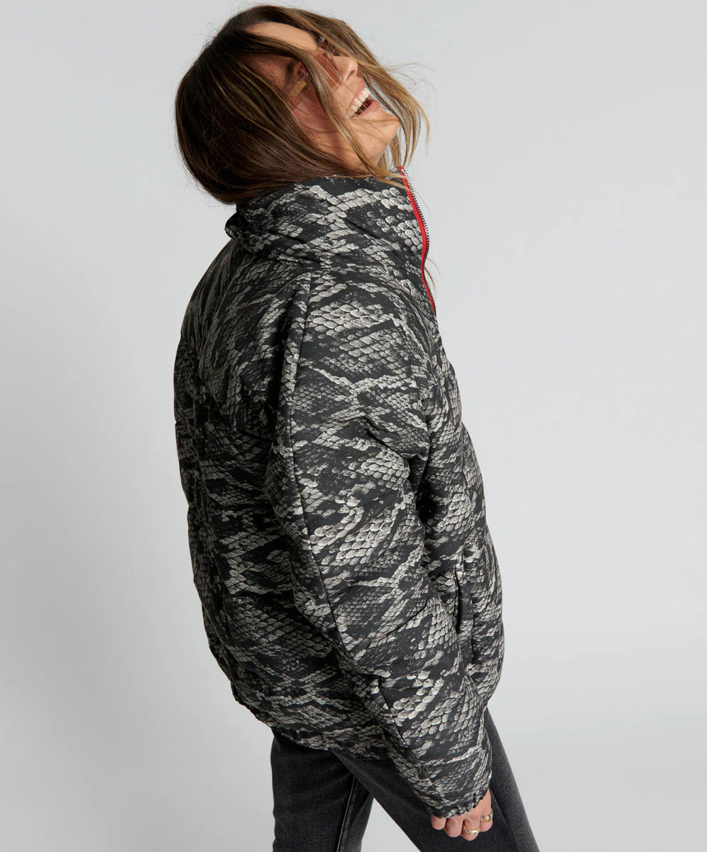 Dirtee Love Puffa Jacket - Night Snake - Image 5
