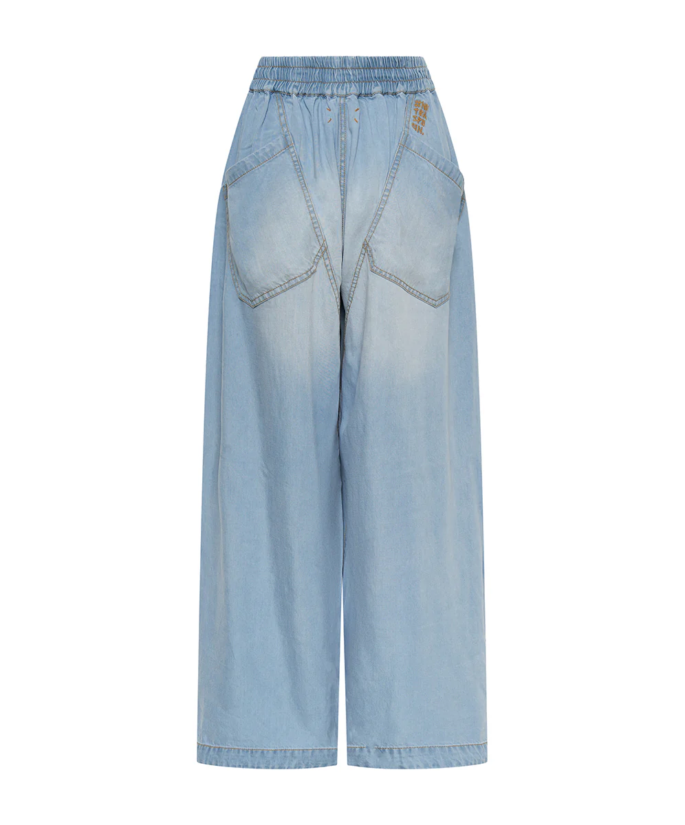 Tencel Parachute Pants - Soft Blue - Image 7
