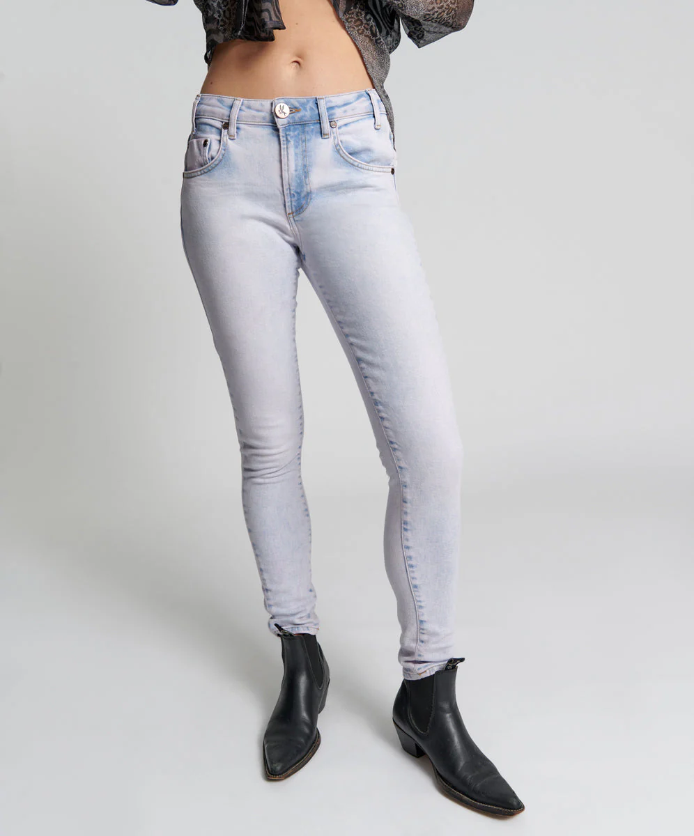 Freebirds Ii High Waist Stretch Skinny Denim Jeans - Soho Haze - Image 2