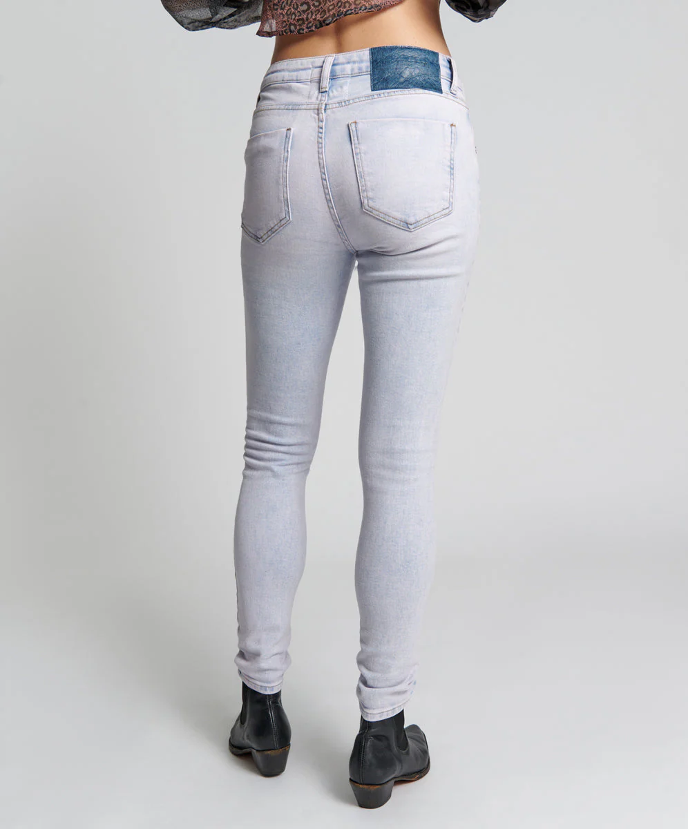 Freebirds Ii High Waist Stretch Skinny Denim Jeans - Soho Haze - Image 4