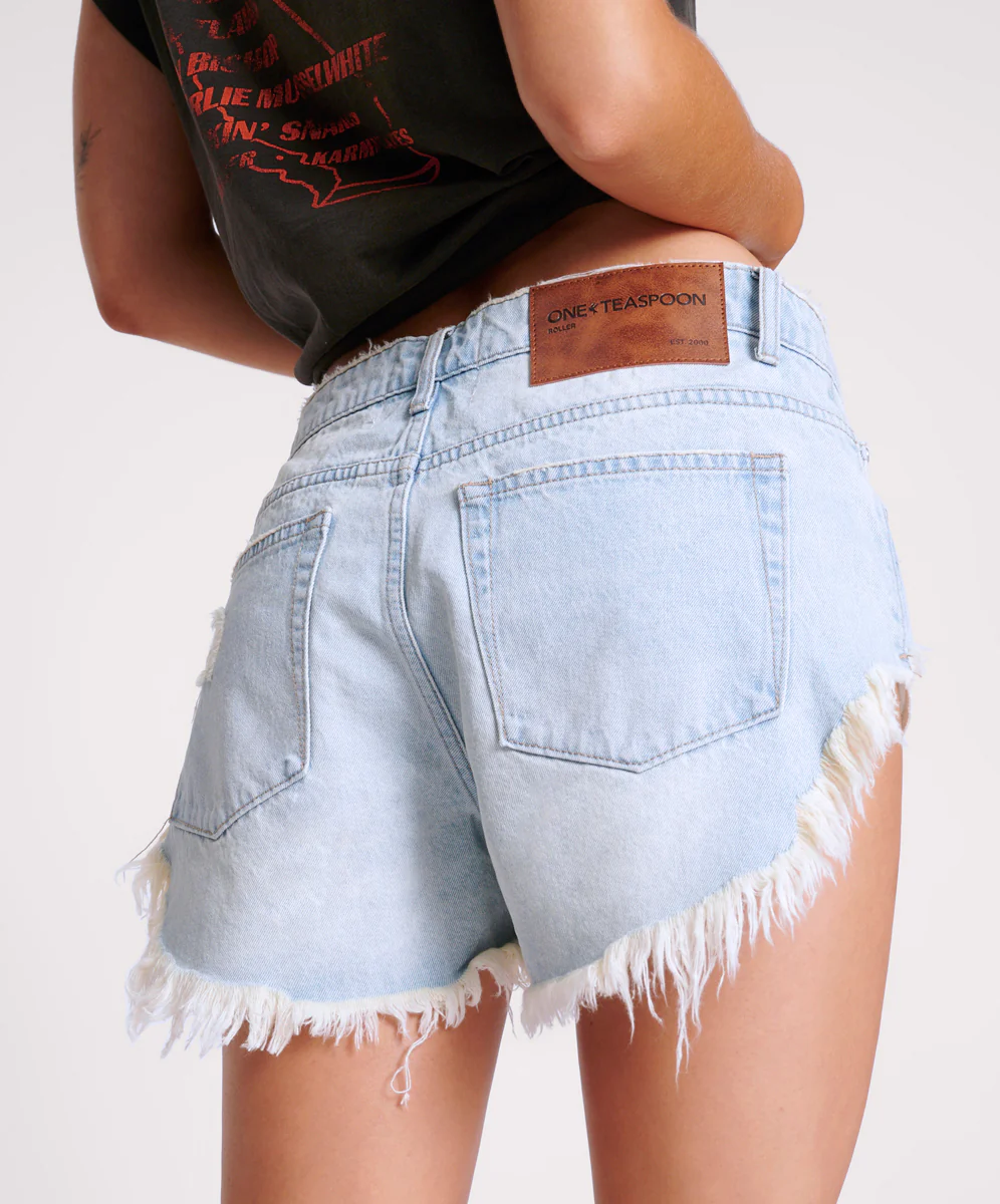 Rollers Low Waist Denim Shorts - Sportster Blue - Image 6