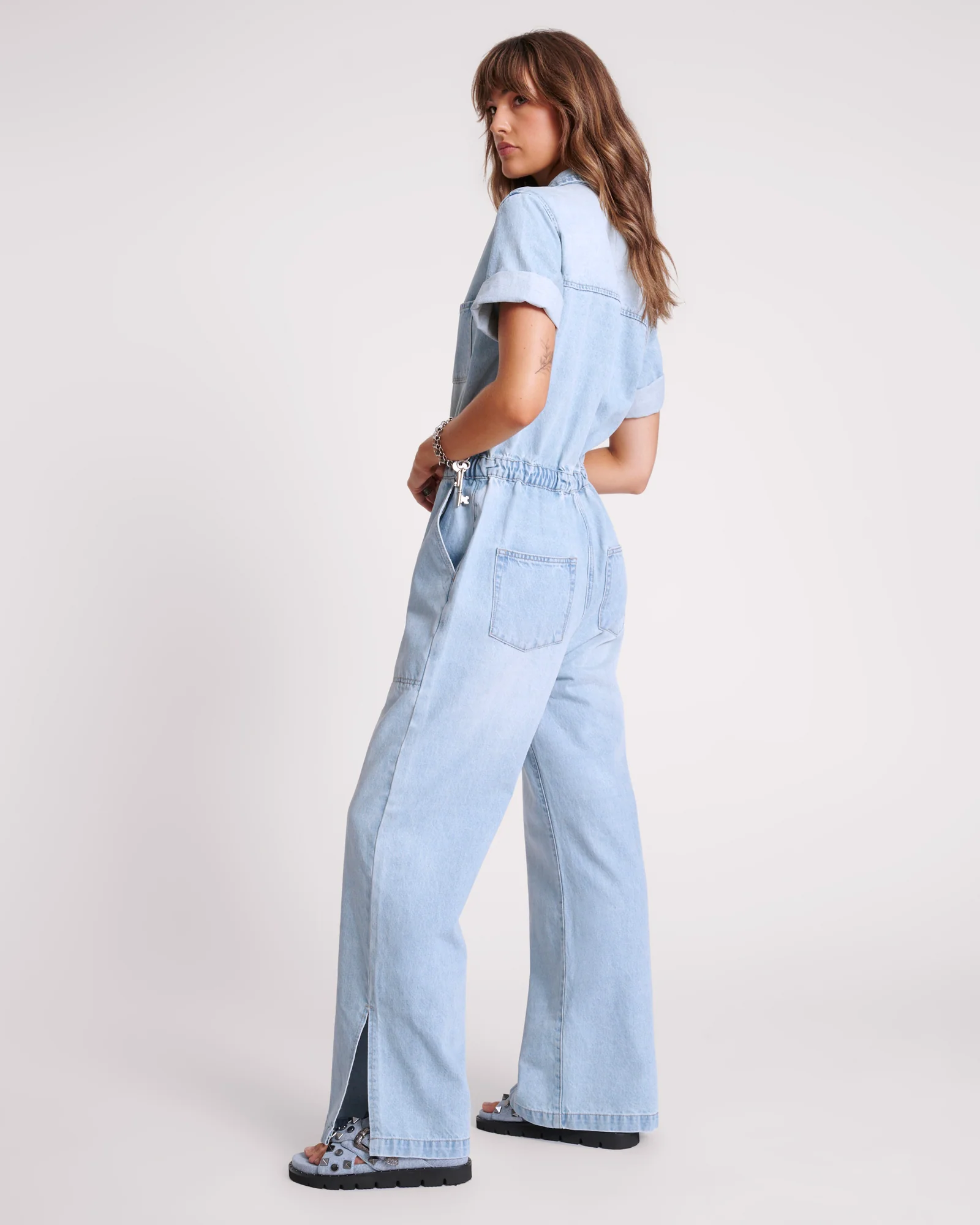Veronica Denim Jumpsuit - Sportster Blue - Image 2