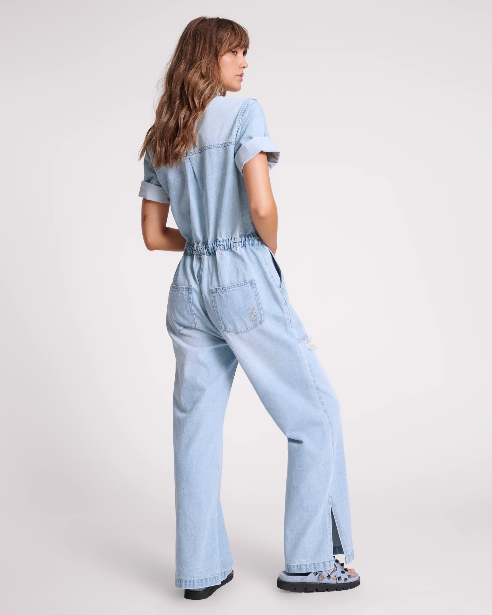 Veronica Denim Jumpsuit - Sportster Blue - Image 4