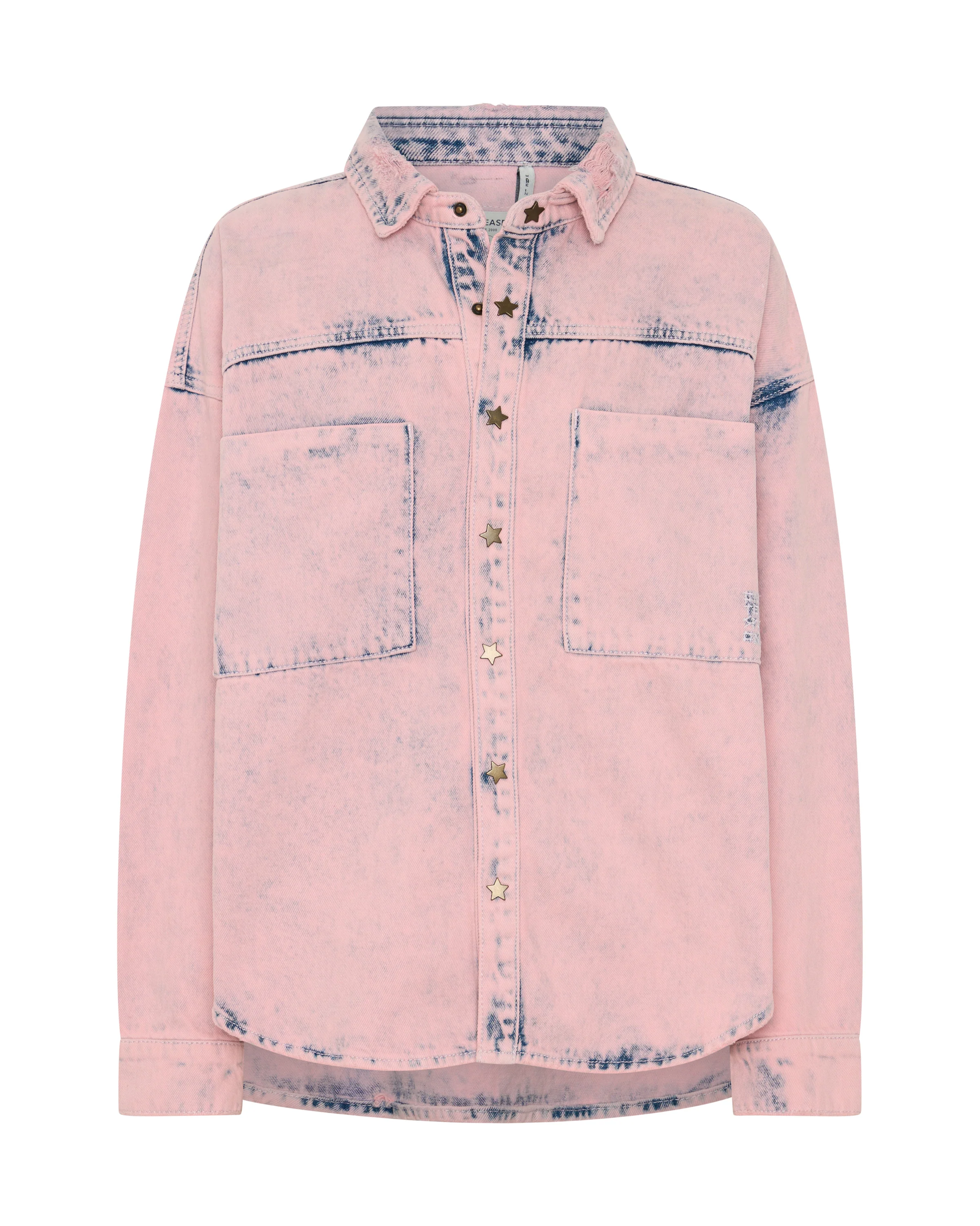 Star Teaser Daria Denim Shacket - Pink Haze - Image 9