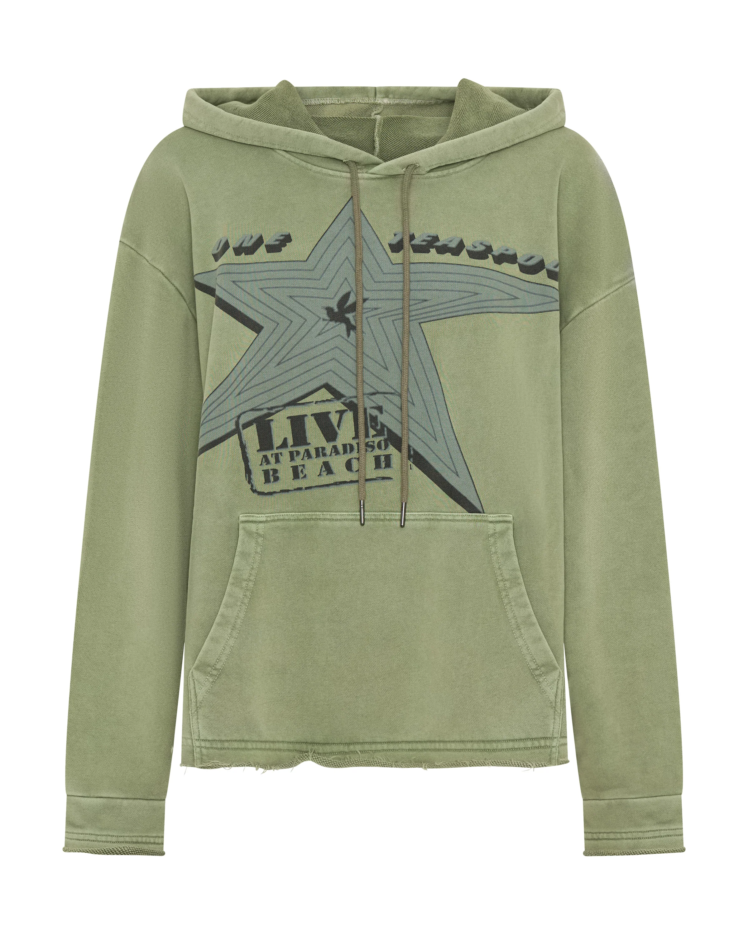 Star Tour Worn Hoody - Washed Khaki - Image 12