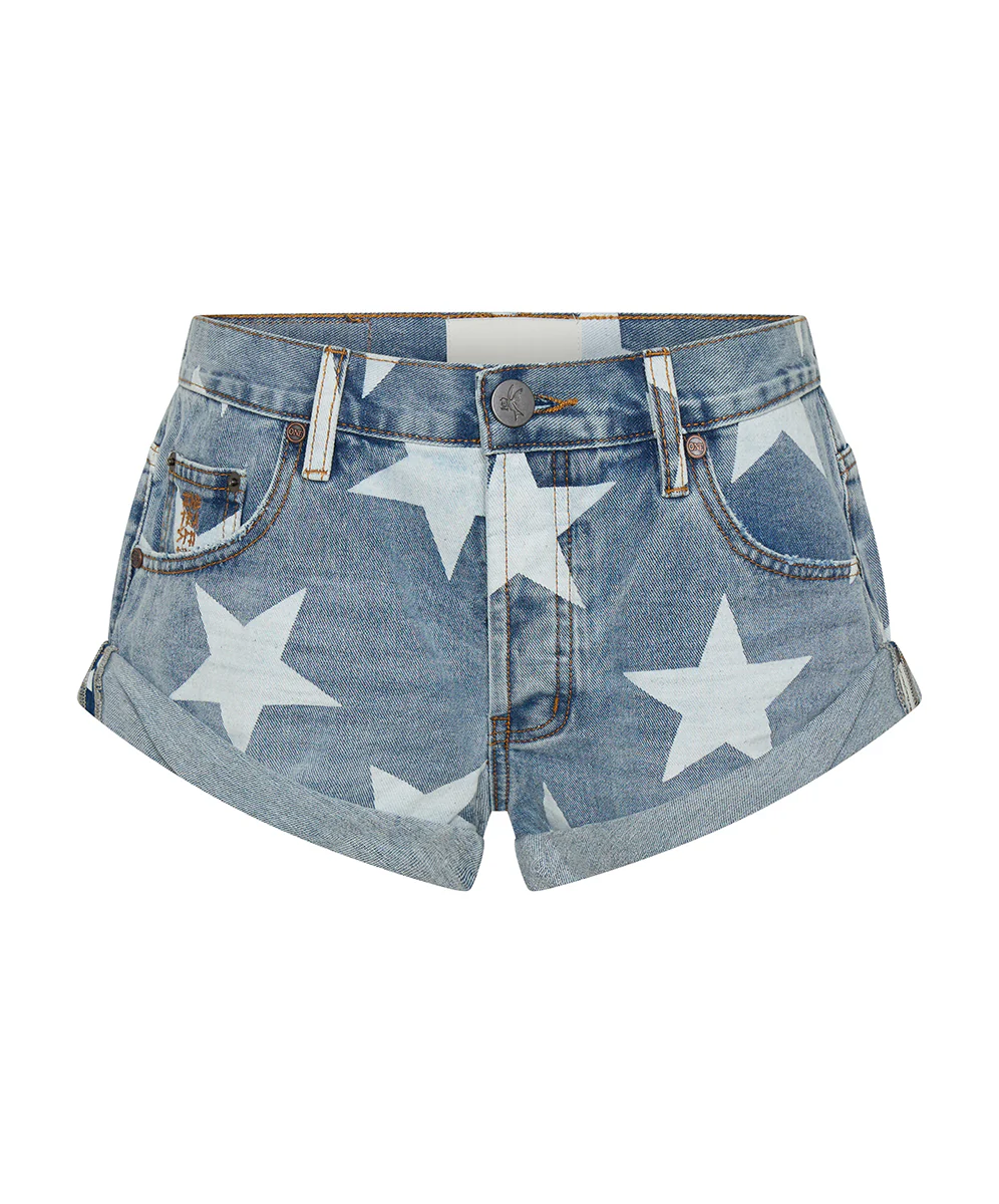 Bandits Low Waist Denim Shorts - Starwash Blue - Image 15