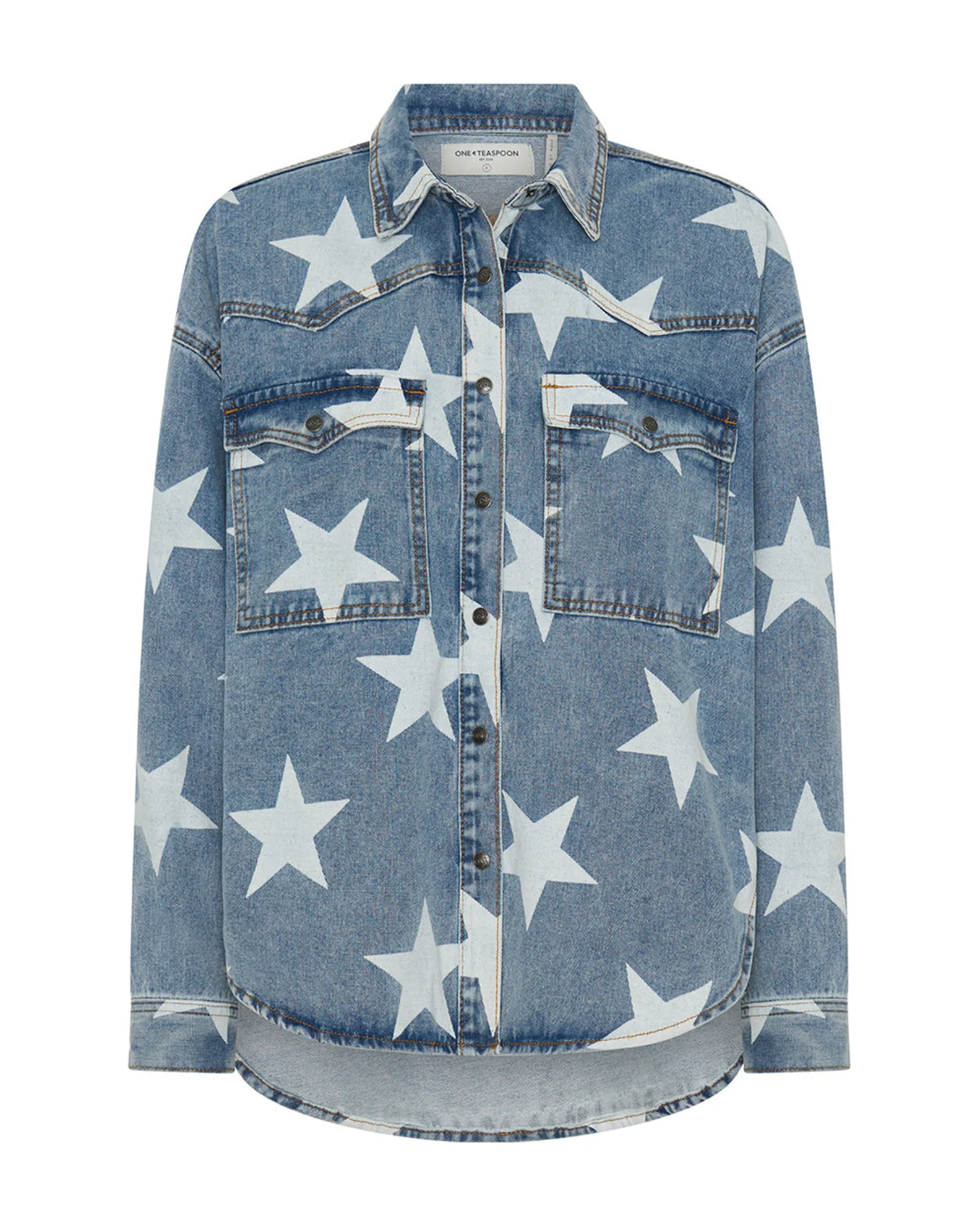 Daria Denim Shacket - Starwash - Image 11