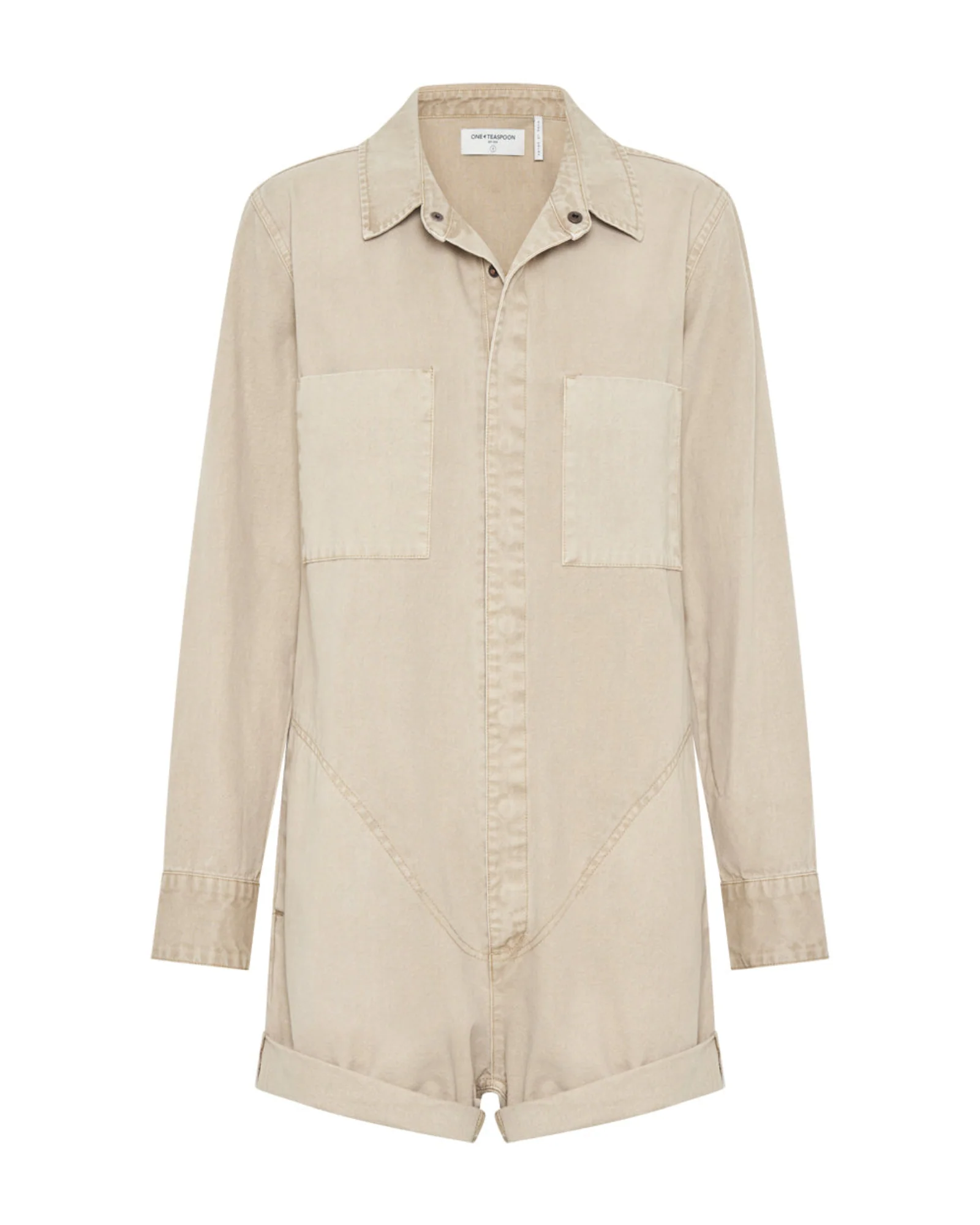 Canvas Prophecy Jumpsuit - Stone - Image 6